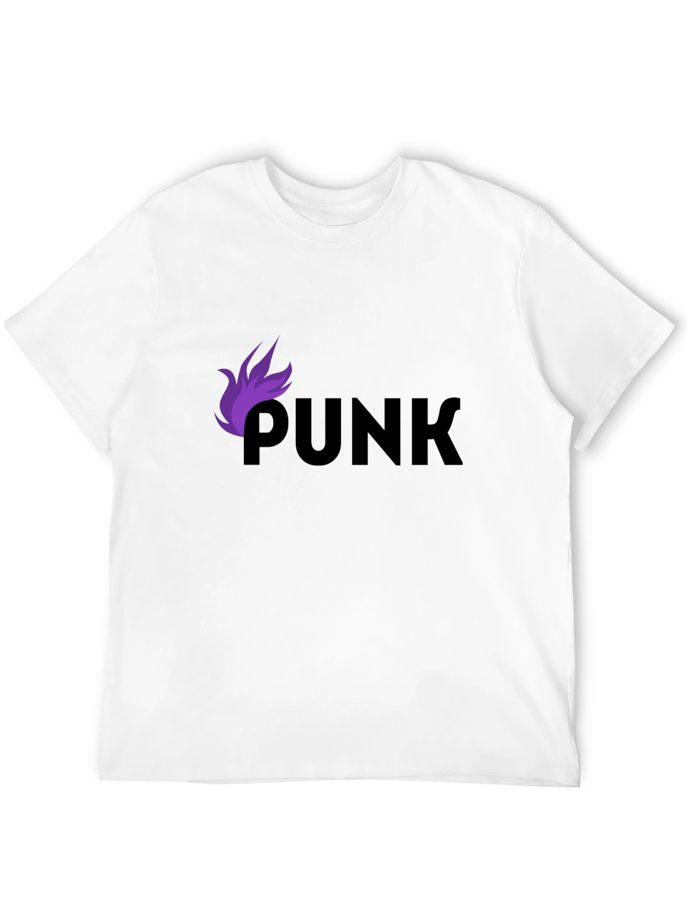 Black Punk Graphic Tee - Black Cotton T-Shirt view 12