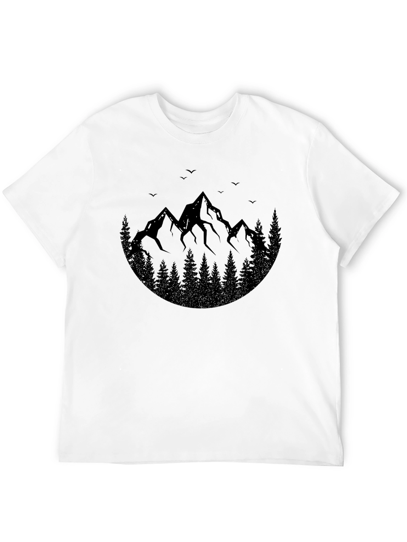 Black Mountain Silhouette Graphic T-Shirt view 12
