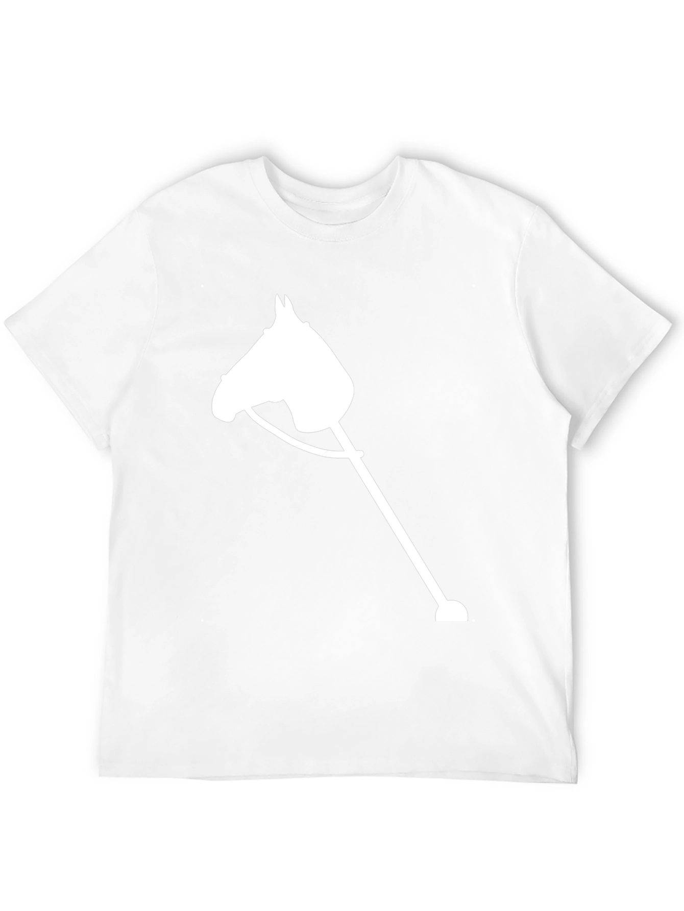 Black Stick Horse Graphic Tee - Unisex Black T-Shirt view 12