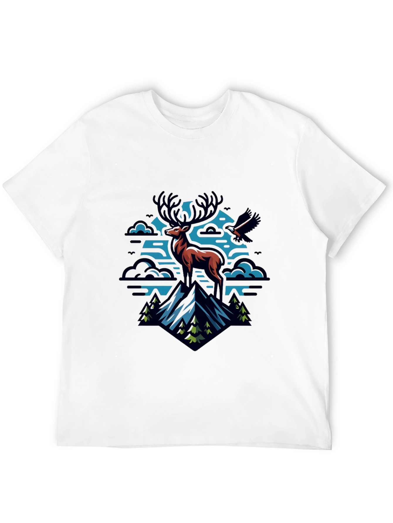 Black Mountain Deer Graphic Tee view 12