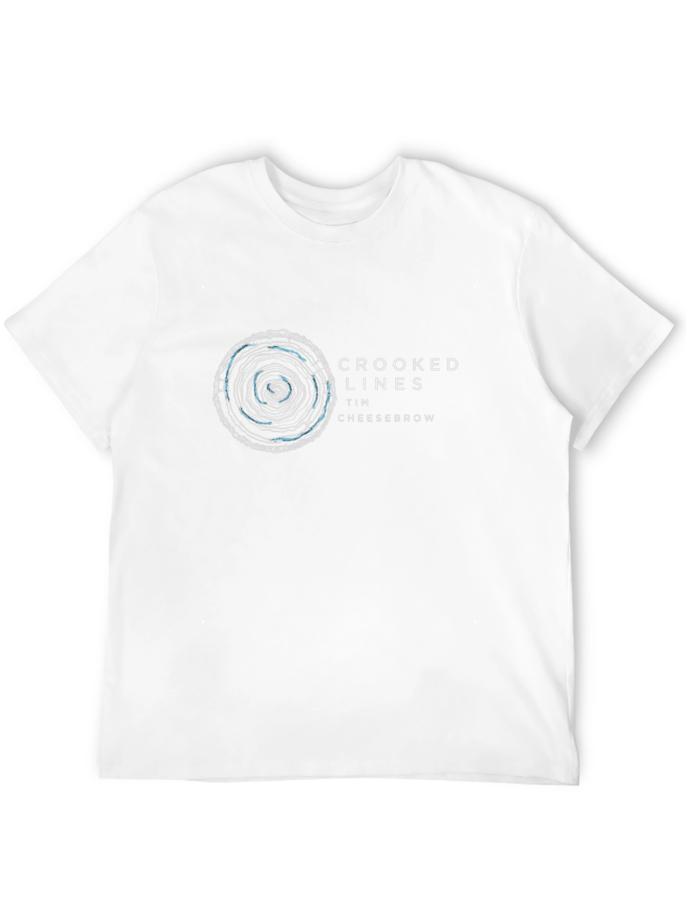 Black Crooked Lines T-Shirt - Graphic Tee view 12