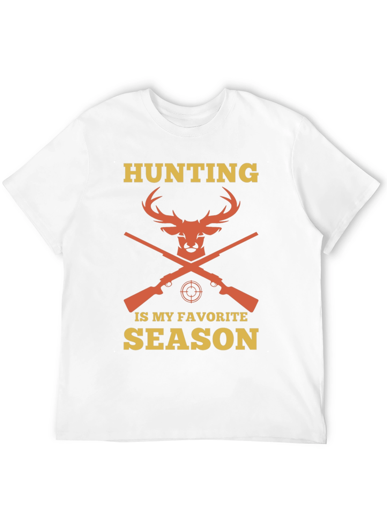 Black Hunting Season Tee - Deer & Rifle Design view 12