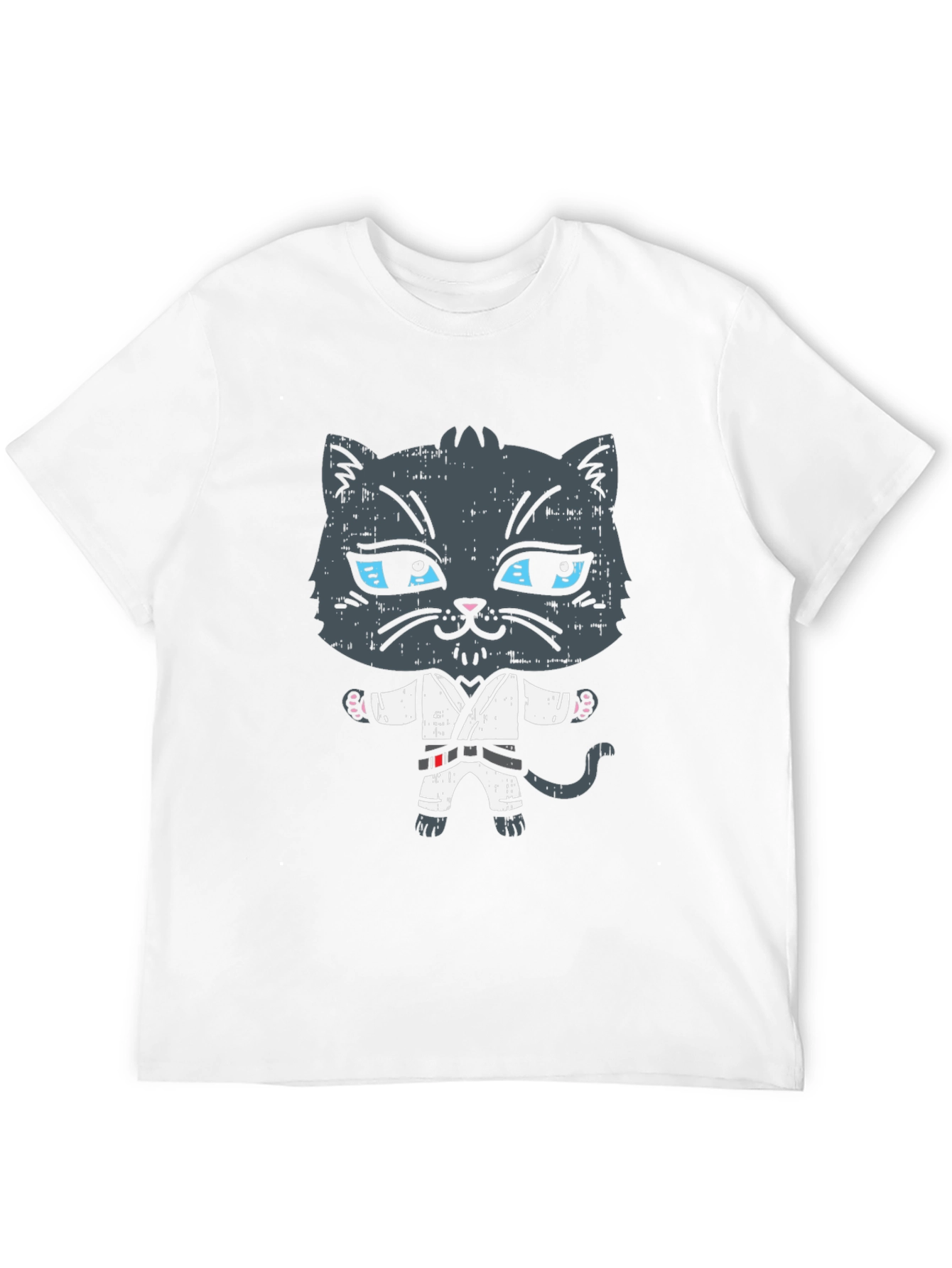 Black Karate Cat T-Shirt - Martial Arts Kitten Tee view 12