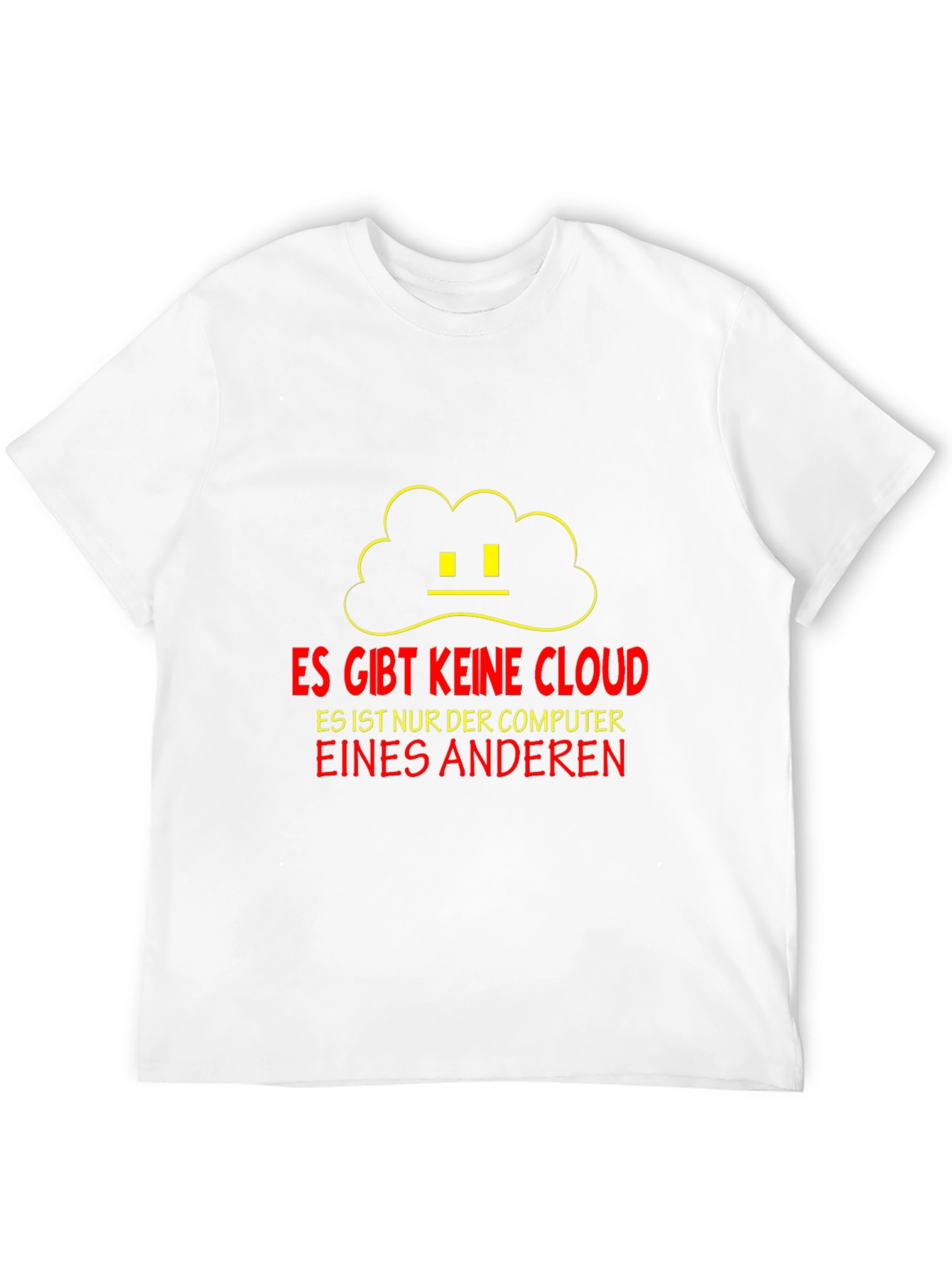 Black Funny Cloud Tech T-Shirt - No Cloud Just Another Computer view 12
