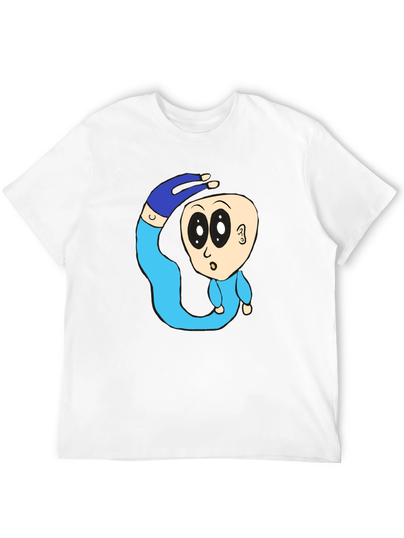 Black Cartoon Character Graphic Black T-Shirt view 12