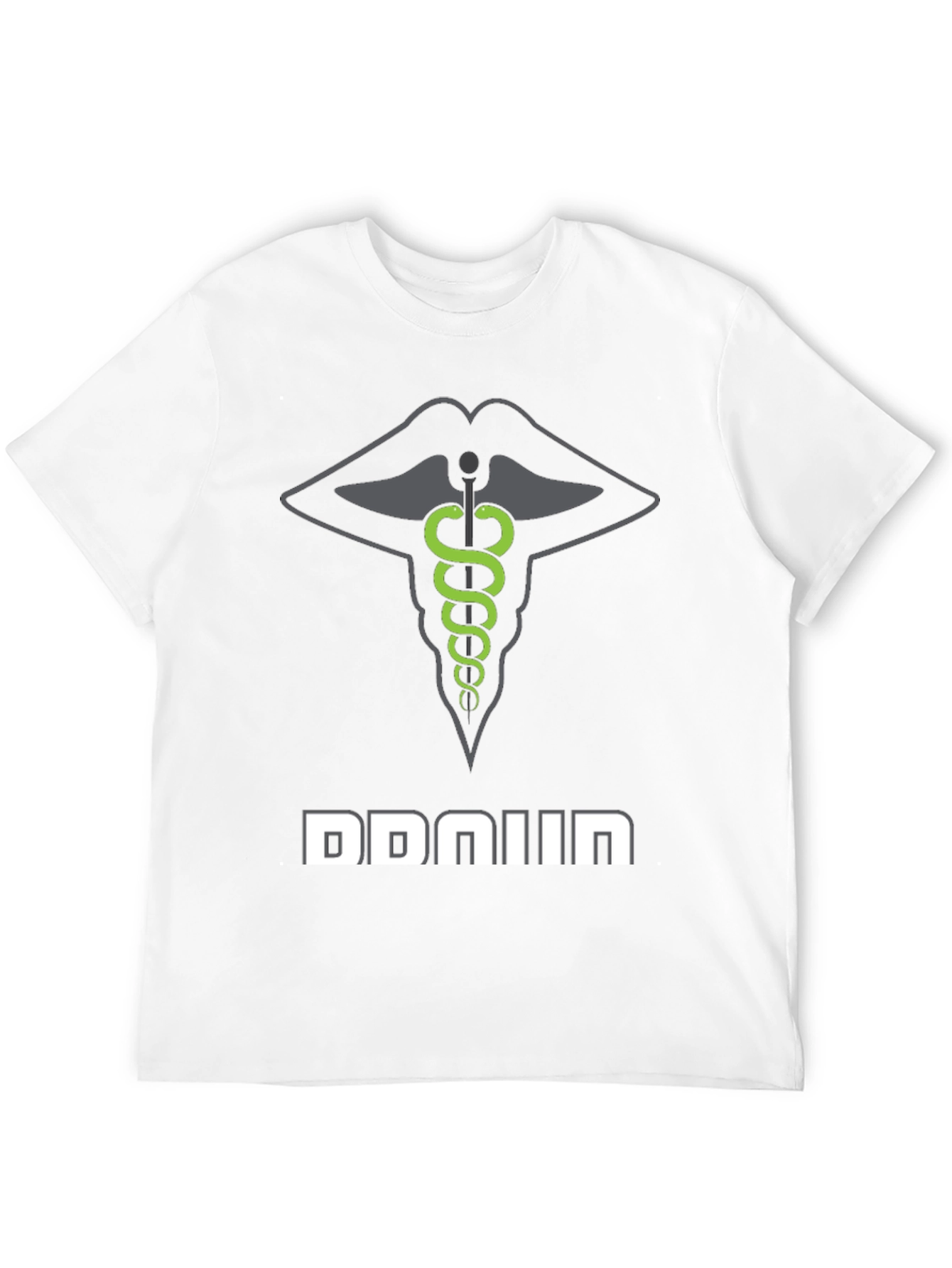 Black Medical Lips Graphic T-Shirt - Unique Design view 12