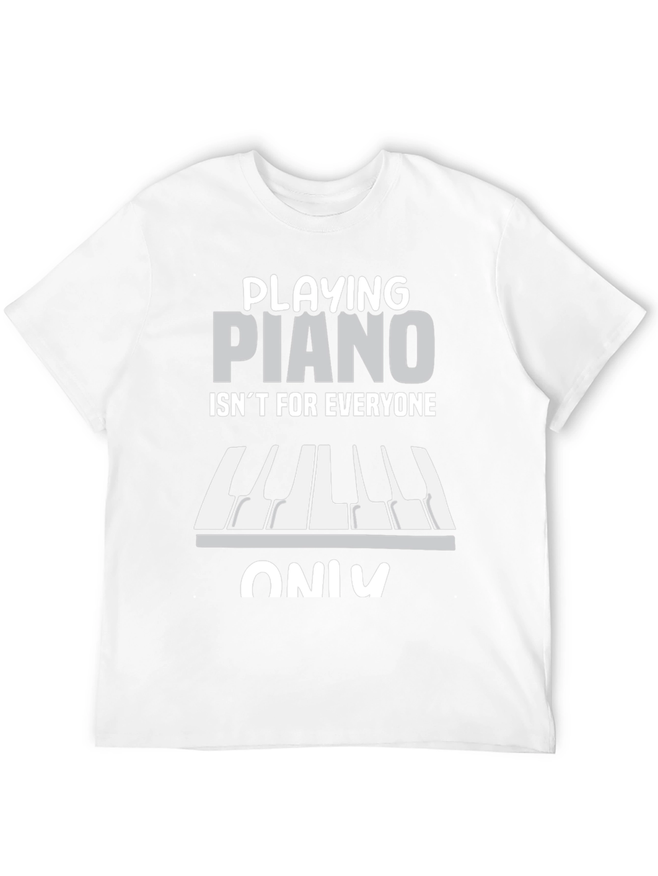 Black Funny Piano Player T-Shirt - Not For Everyone view 12