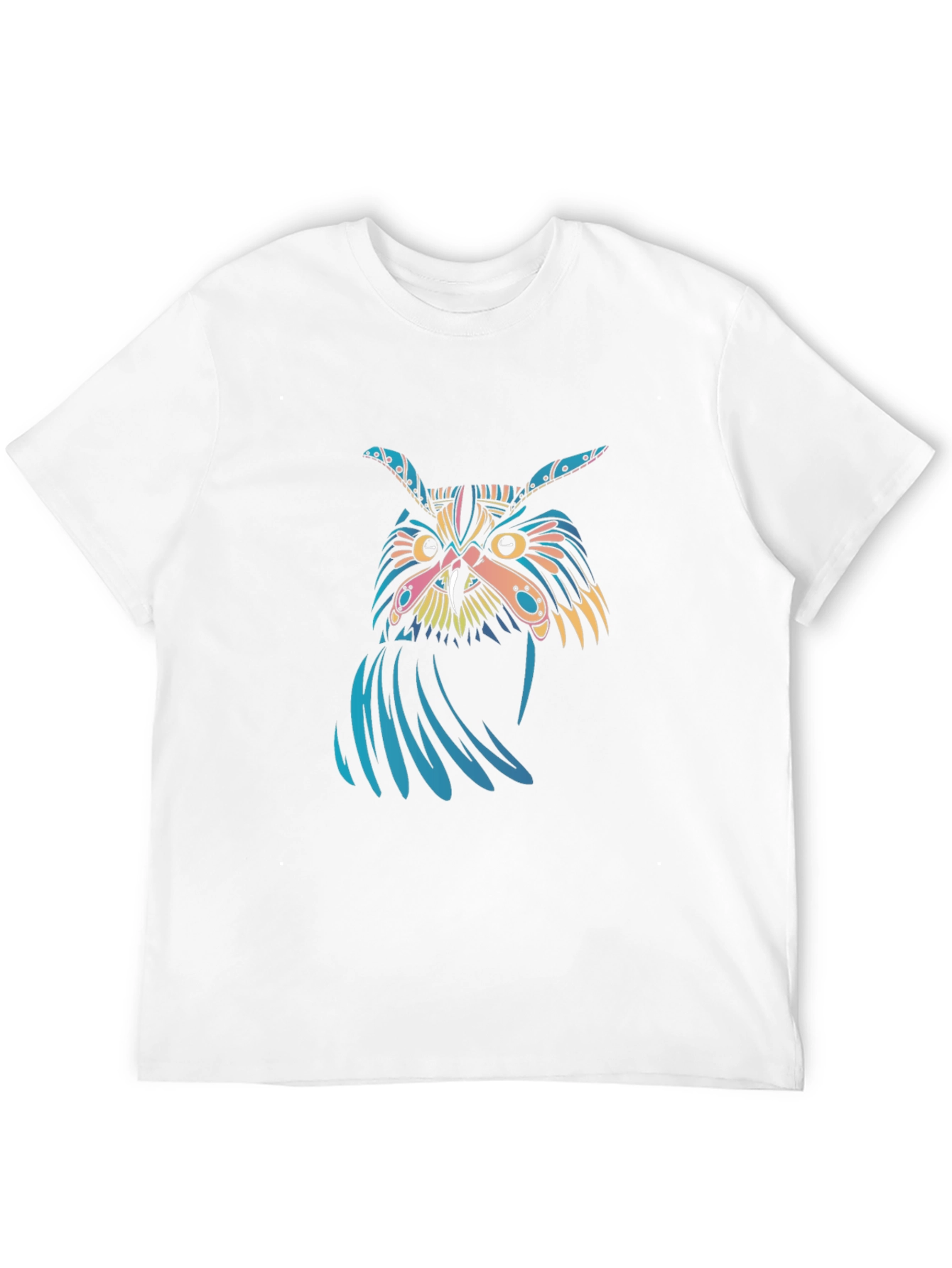 Black Men's Black Owl Graphic Tee view 12