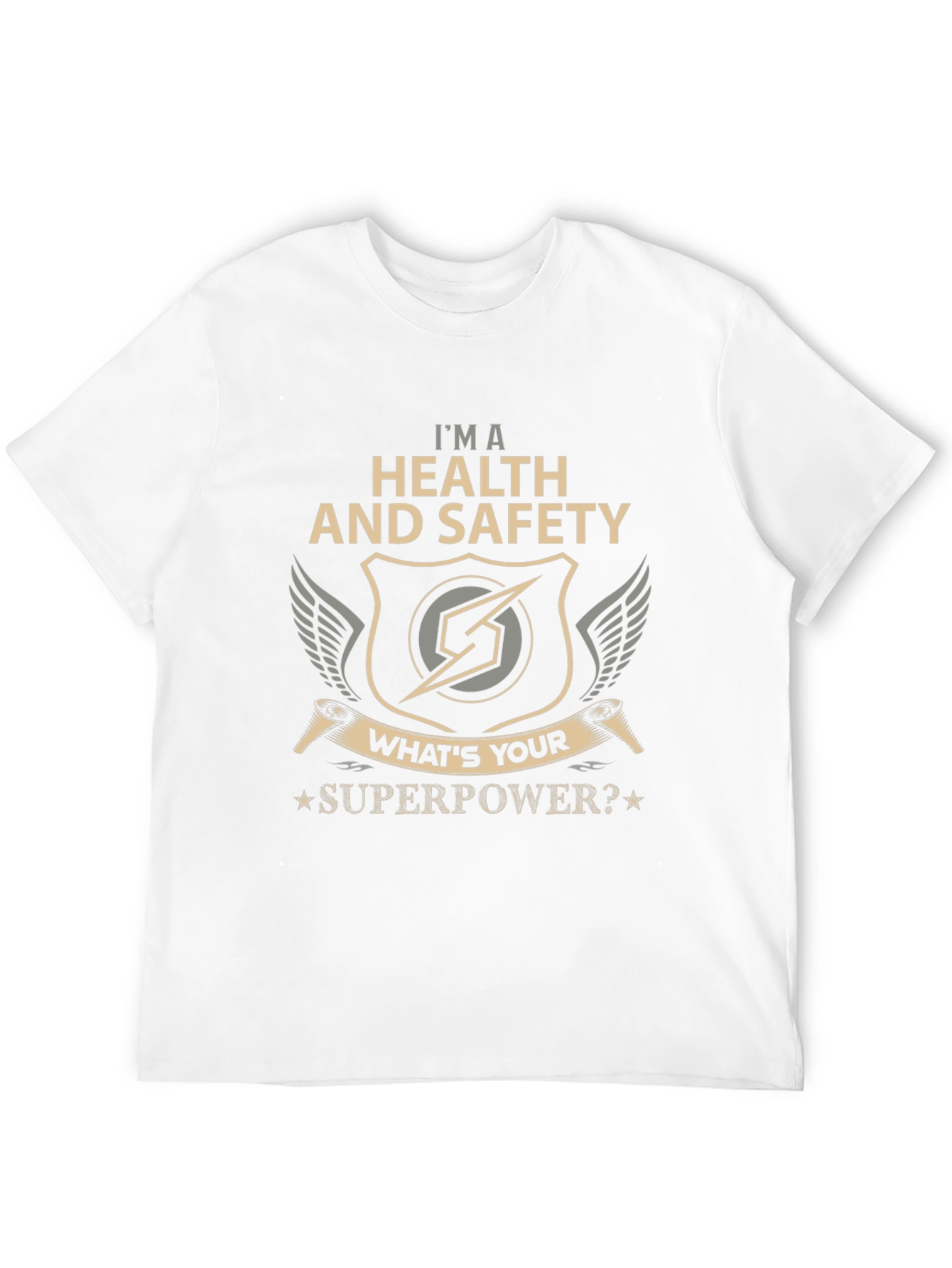 Black Health and Safety Superpower T-Shirt - Black view 12