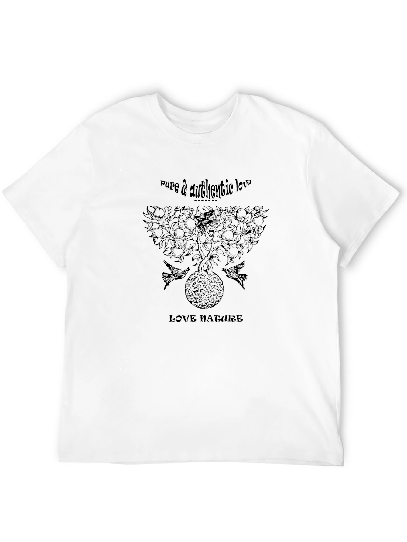 Black Nature Love Graphic T-Shirt view 12