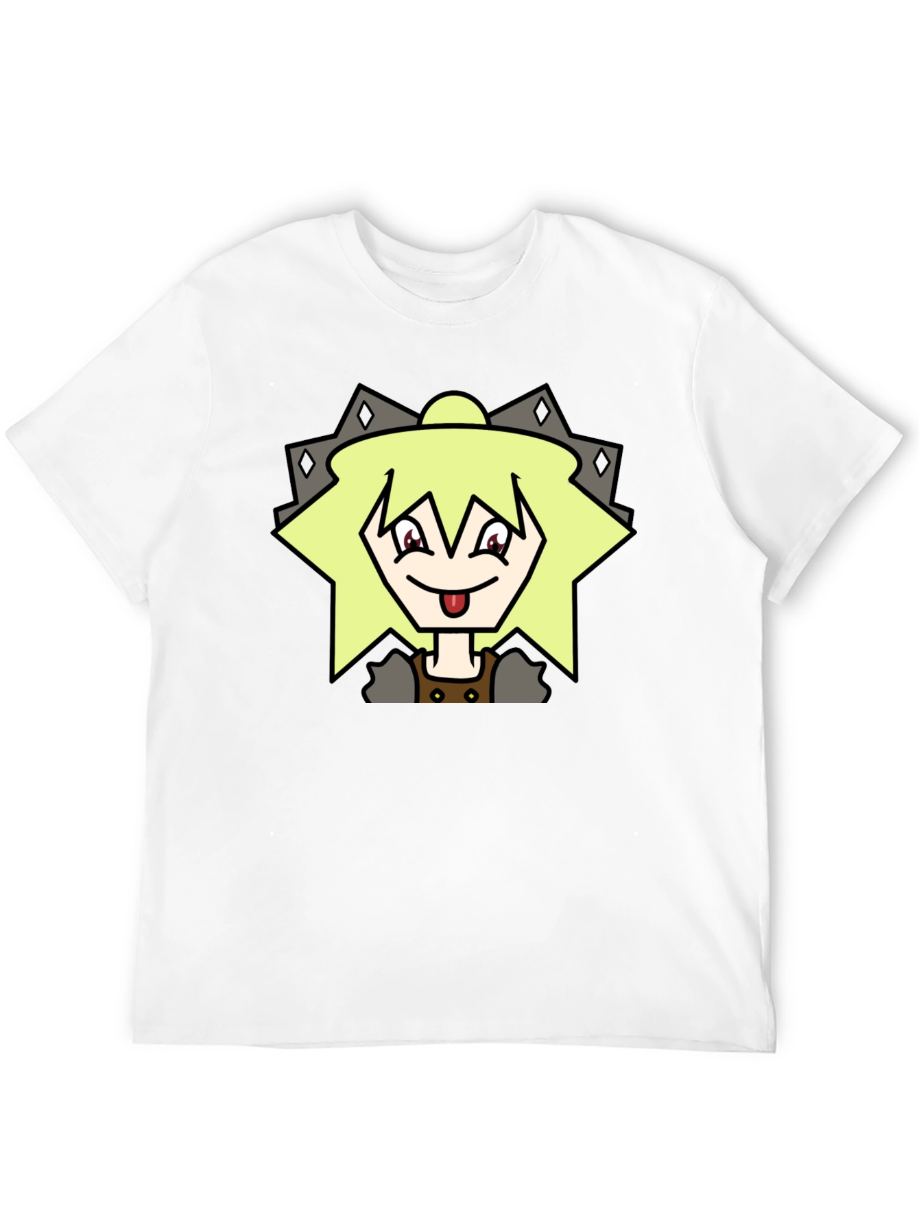 Black Anime Character Graphic Tee - Black T-Shirt view 12