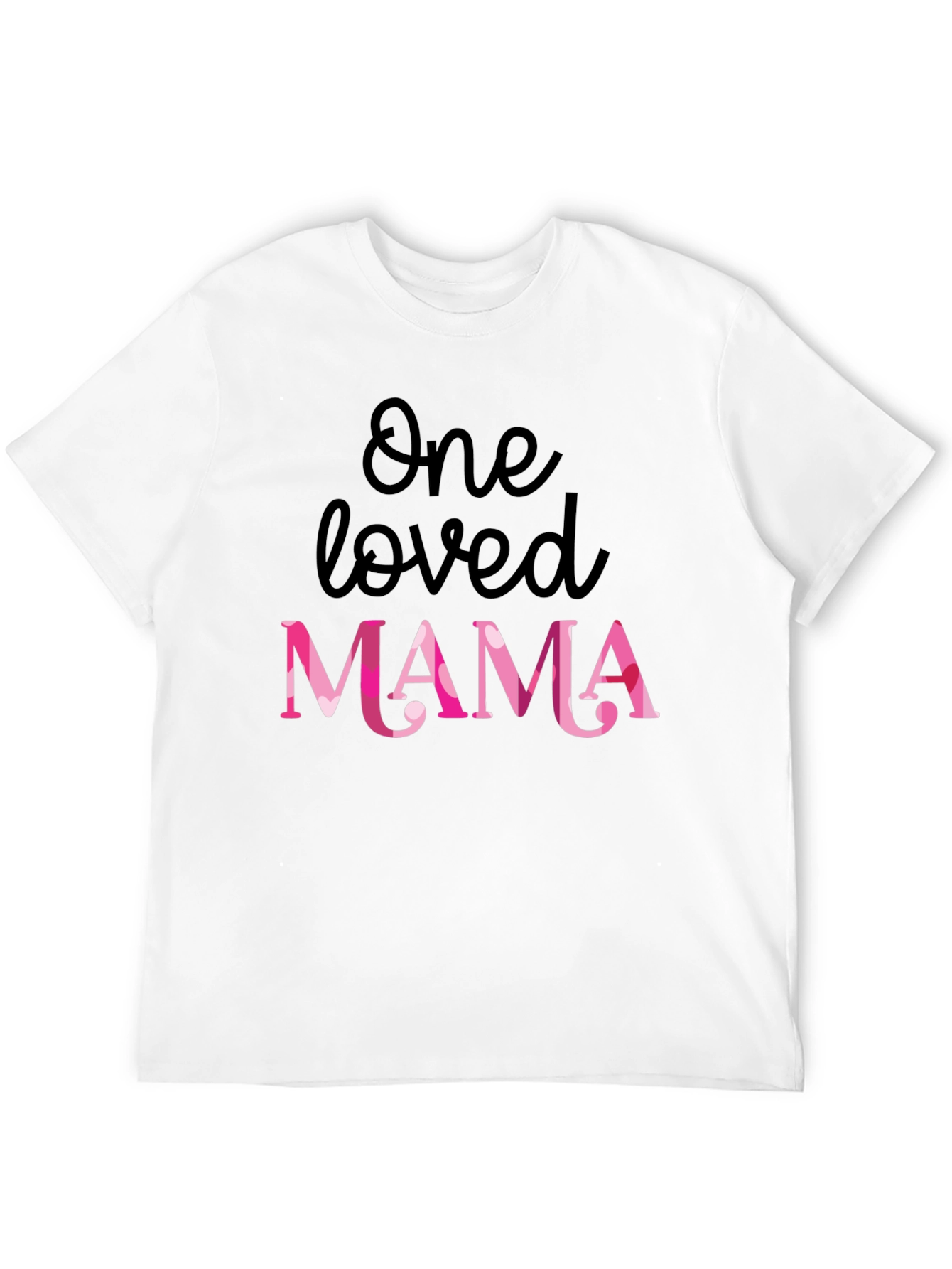 Black One Loved Mama Graphic Tee - Cute Mother's Day Gift view 12