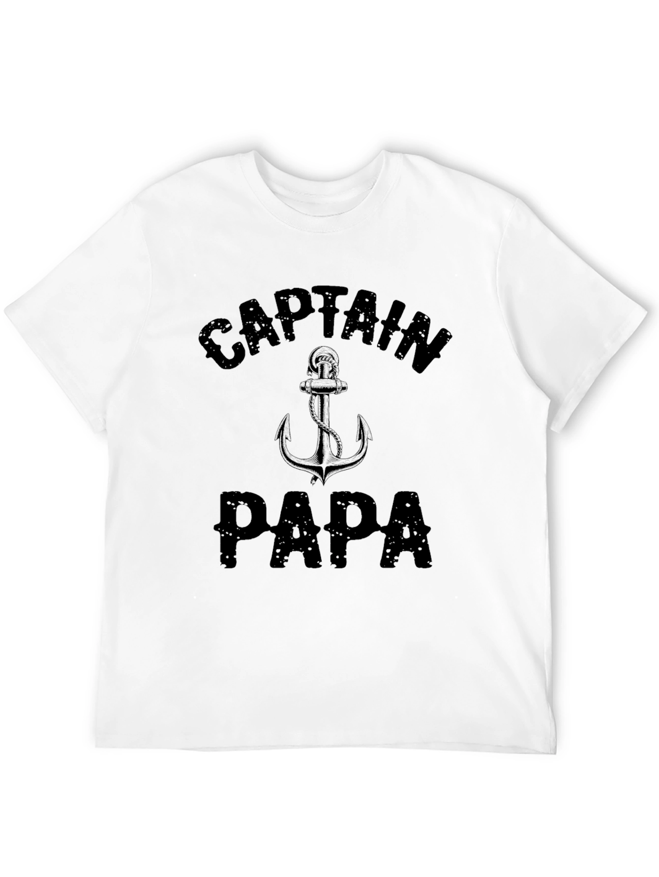 Black Captain Papa Anchor Graphic Tee - Black view 12