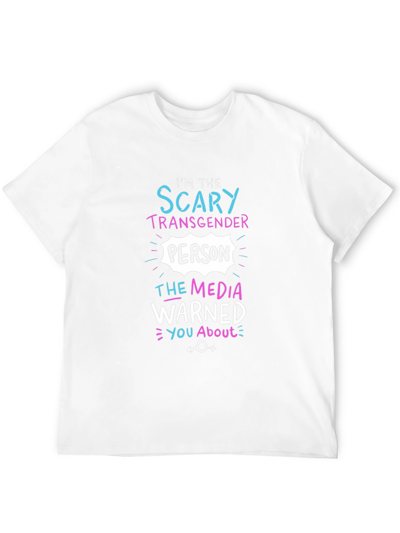 Black Scary Transgender Person Black T-Shirt view 12