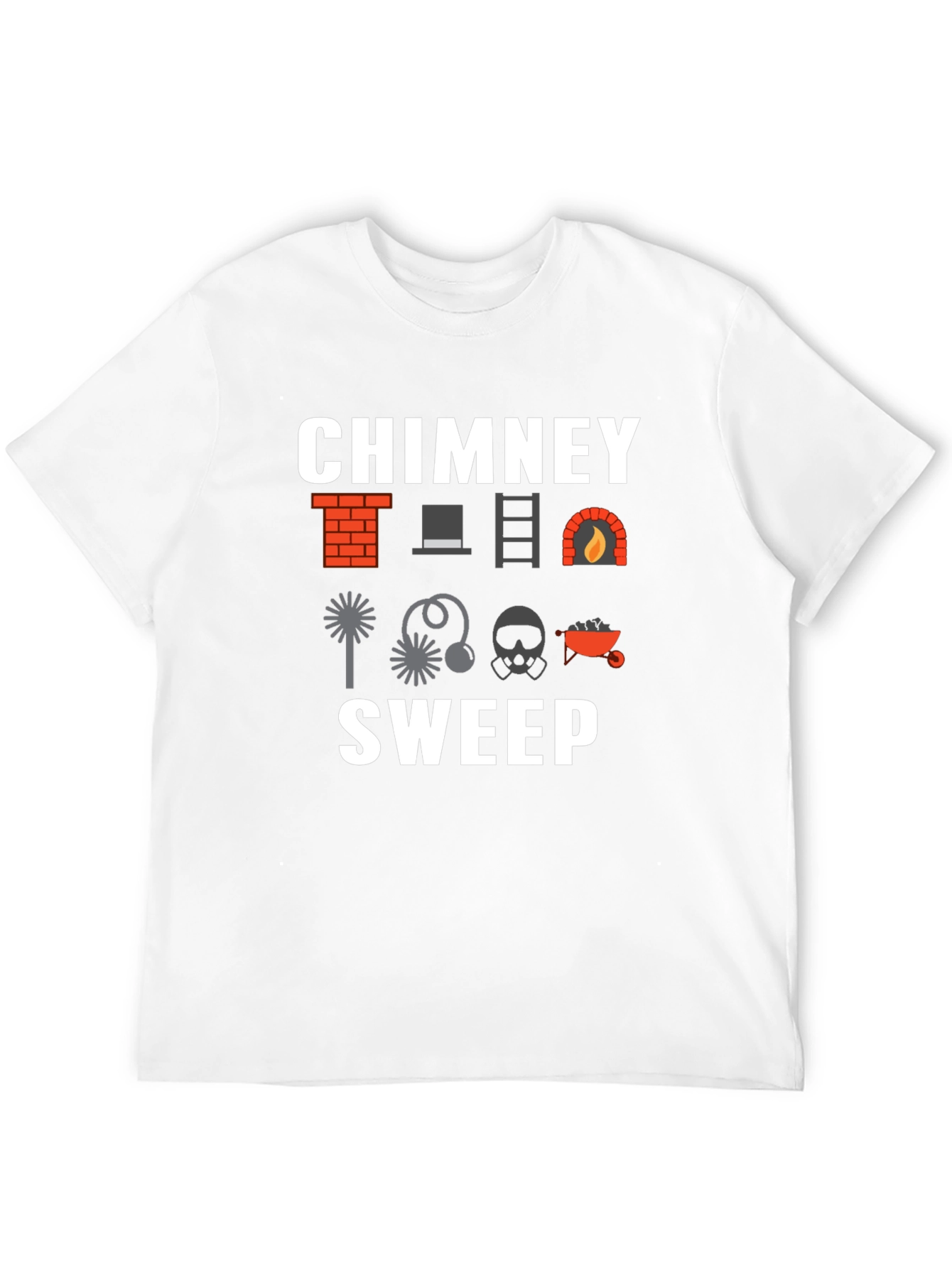 Black Chimney Sweep Graphic T-Shirt view 12