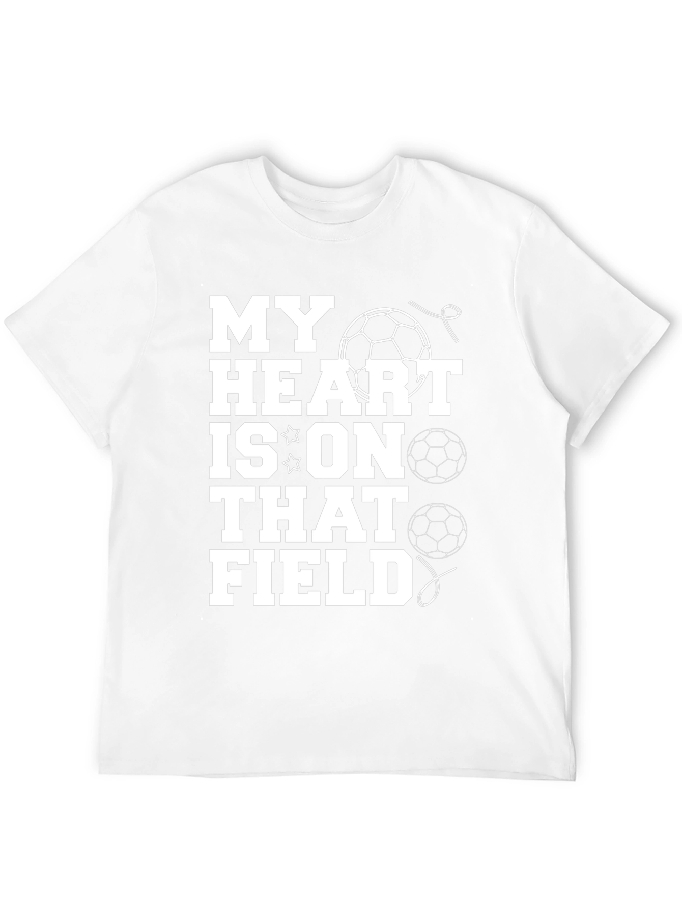 Black My Heart is on That Field Soccer T-Shirt view 12