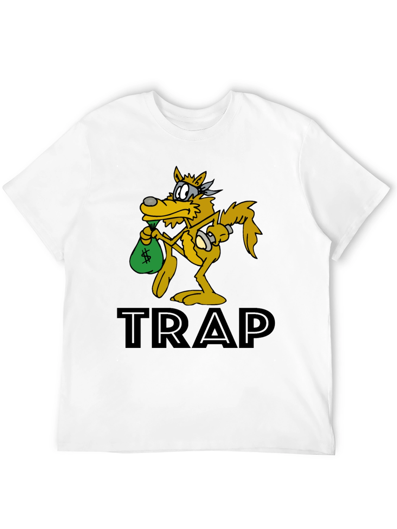 Black Trap Wolf Graphic Tee - Streetwear Style view 12