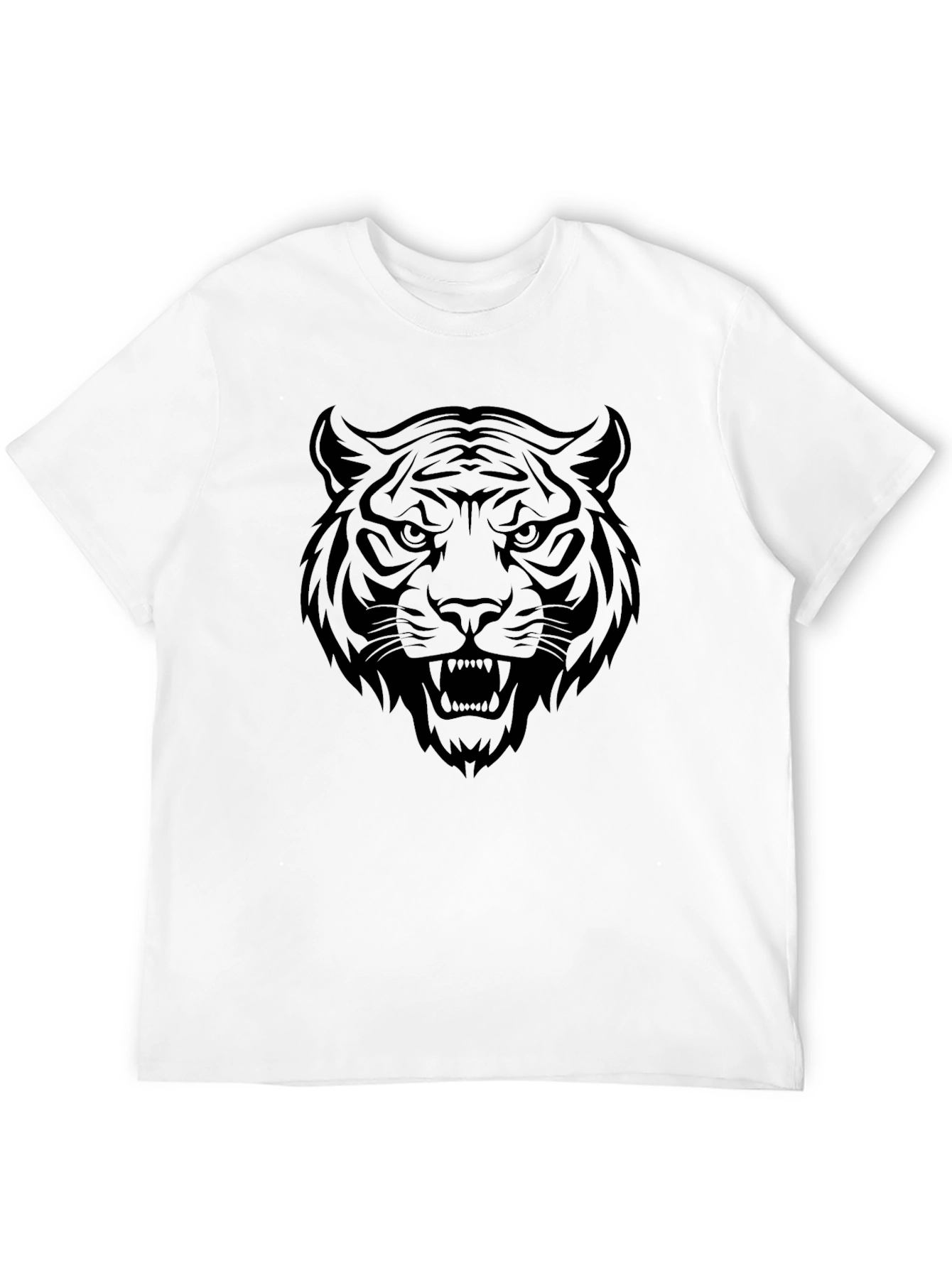 Black Black Tiger Graphic Tee - Fierce Style! view 12