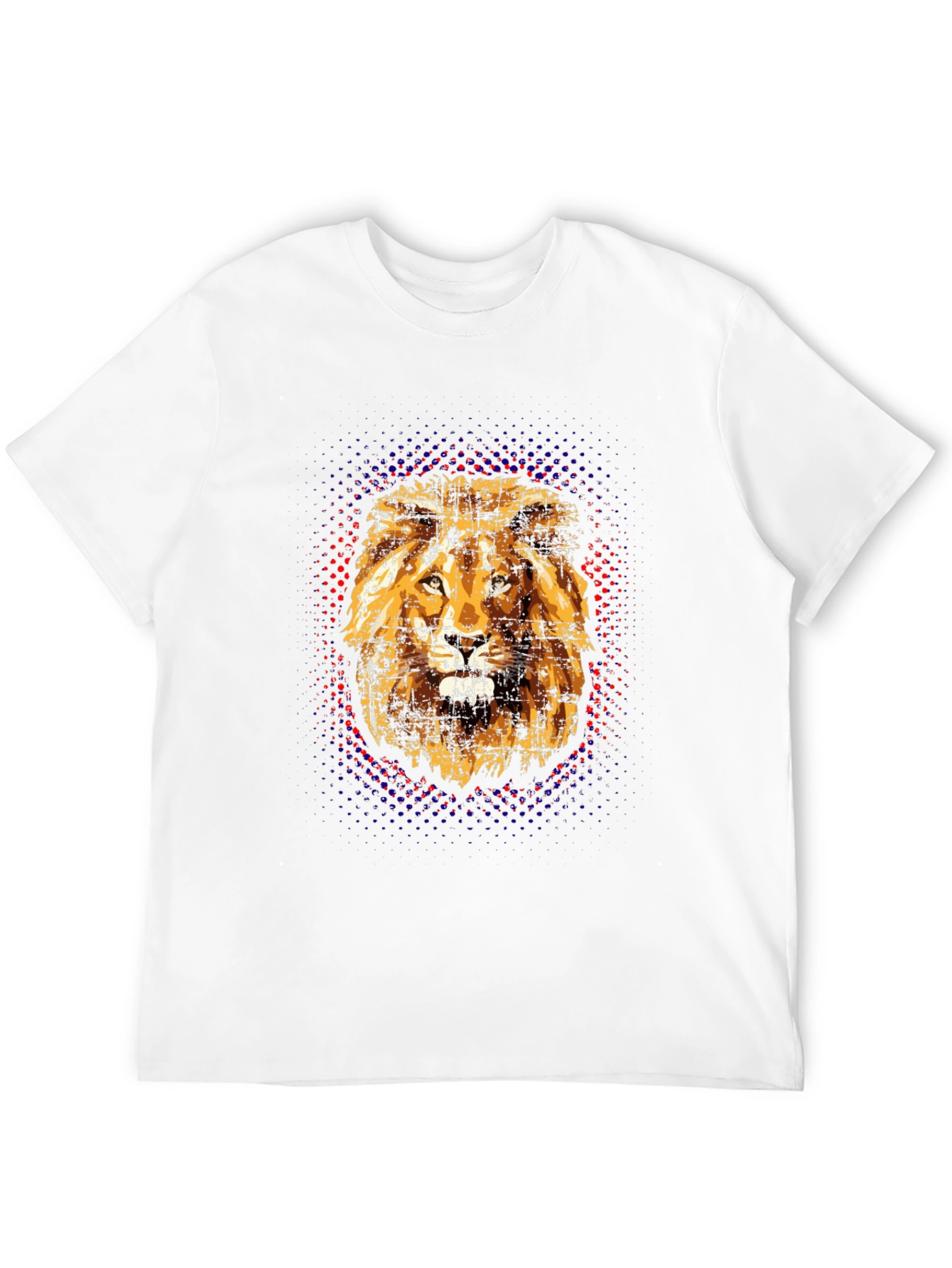 Black Lion Graphic Print Black T-Shirt view 12