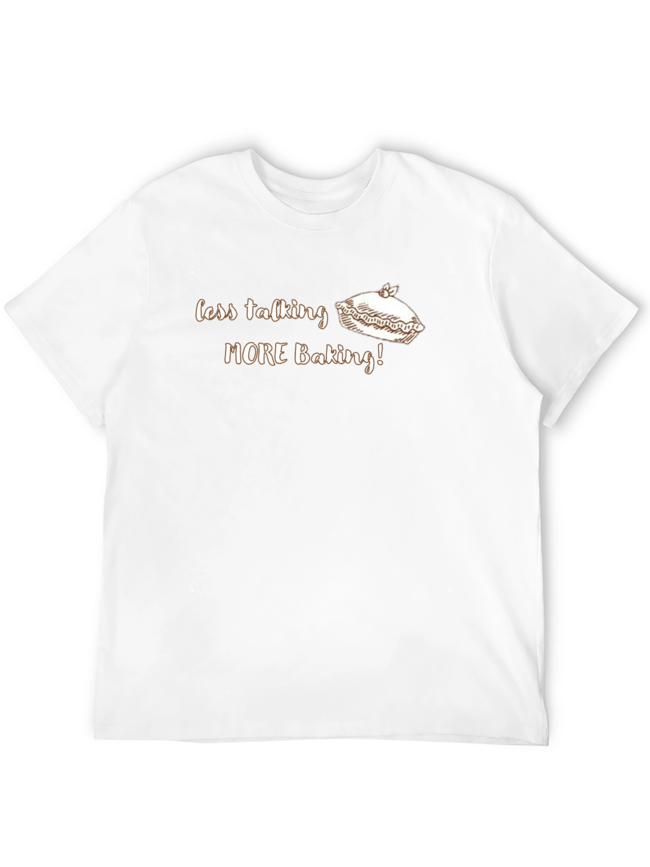 Black Less Talking More Baking Graphic Tee view 12