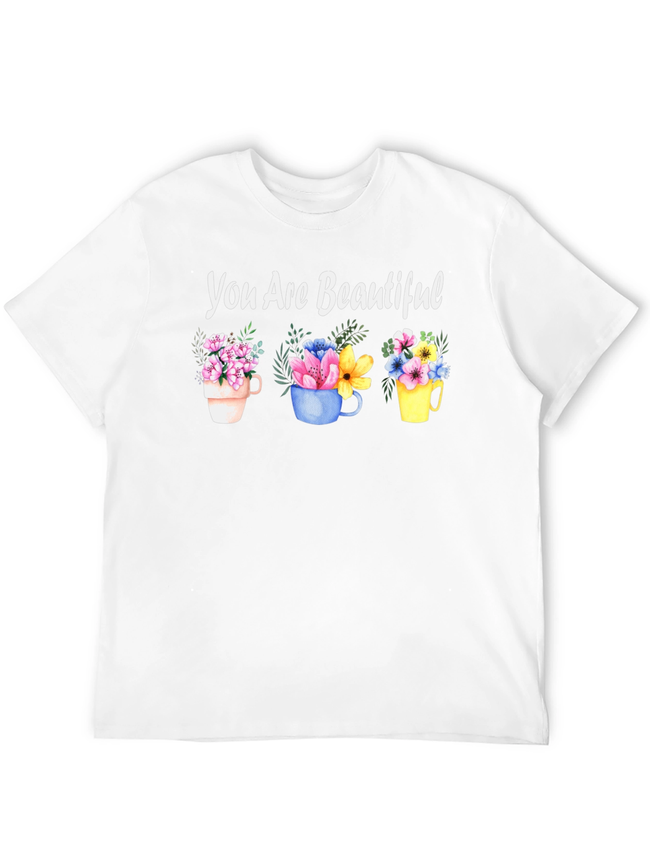 Black You Are Beautiful Floral Mug T-Shirt view 12