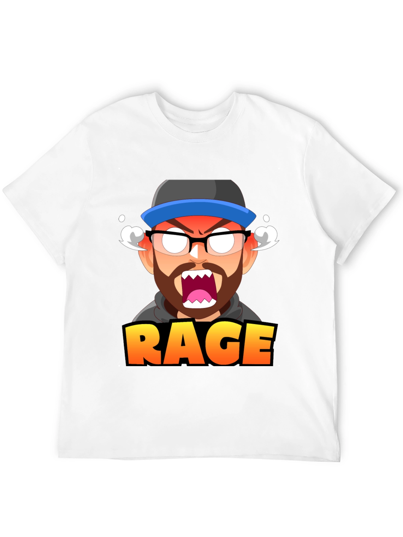 Black Rage Mode Graphic Tee - Gamer Inspired T-Shirt view 12