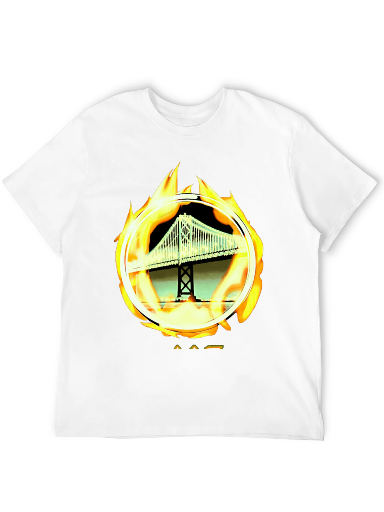 Black Bridge on Fire Graphic Tee - Classic Black view 12