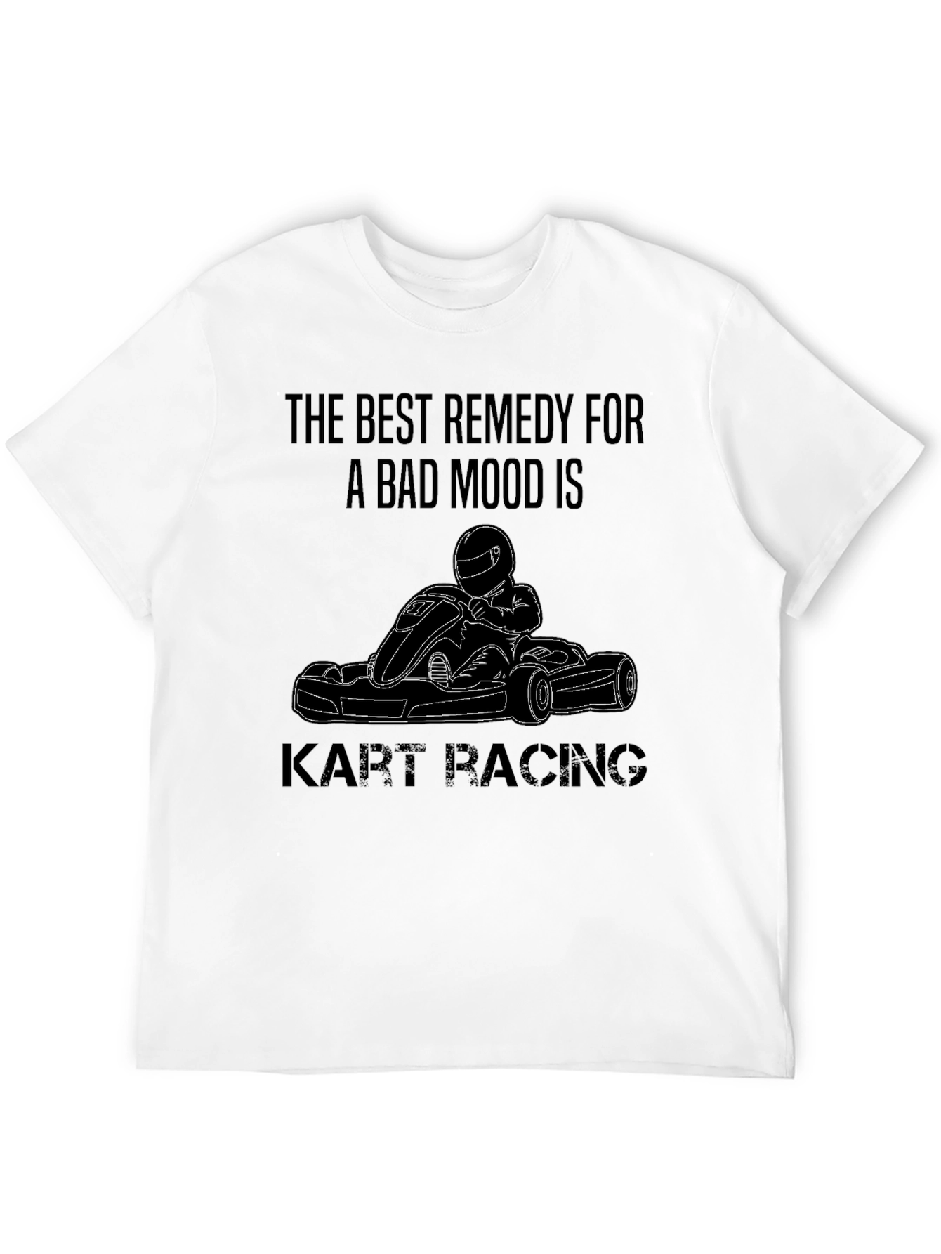 Black Kart Racing Remedy Black T-Shirt view 12