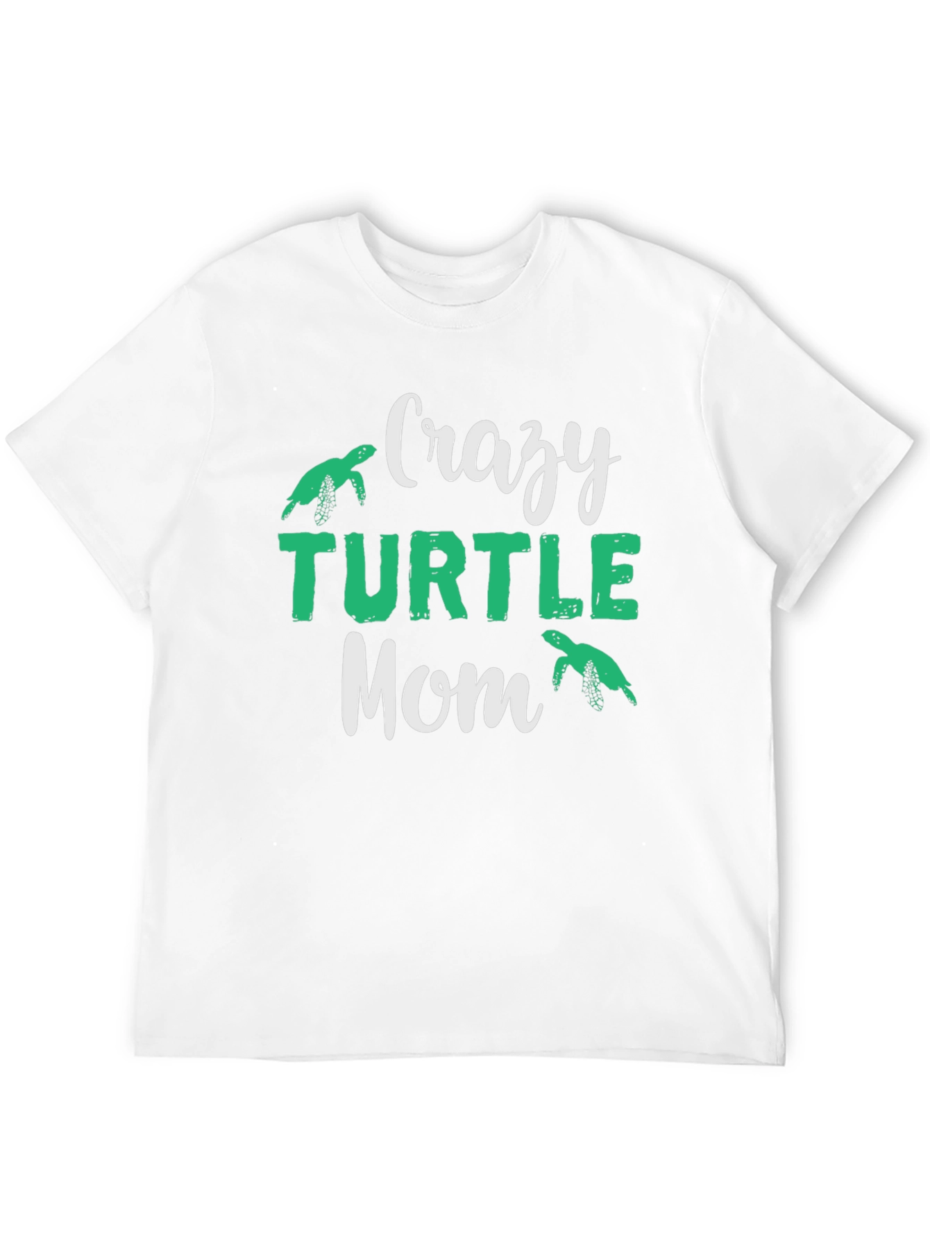 Black Crazy Turtle Mom T-Shirt view 12