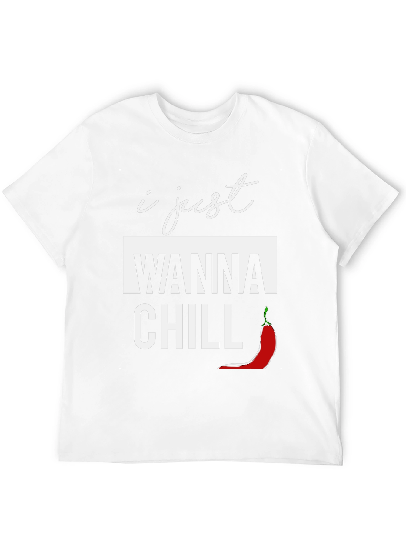 Black I Just Wanna Chill Graphic T-Shirt view 12