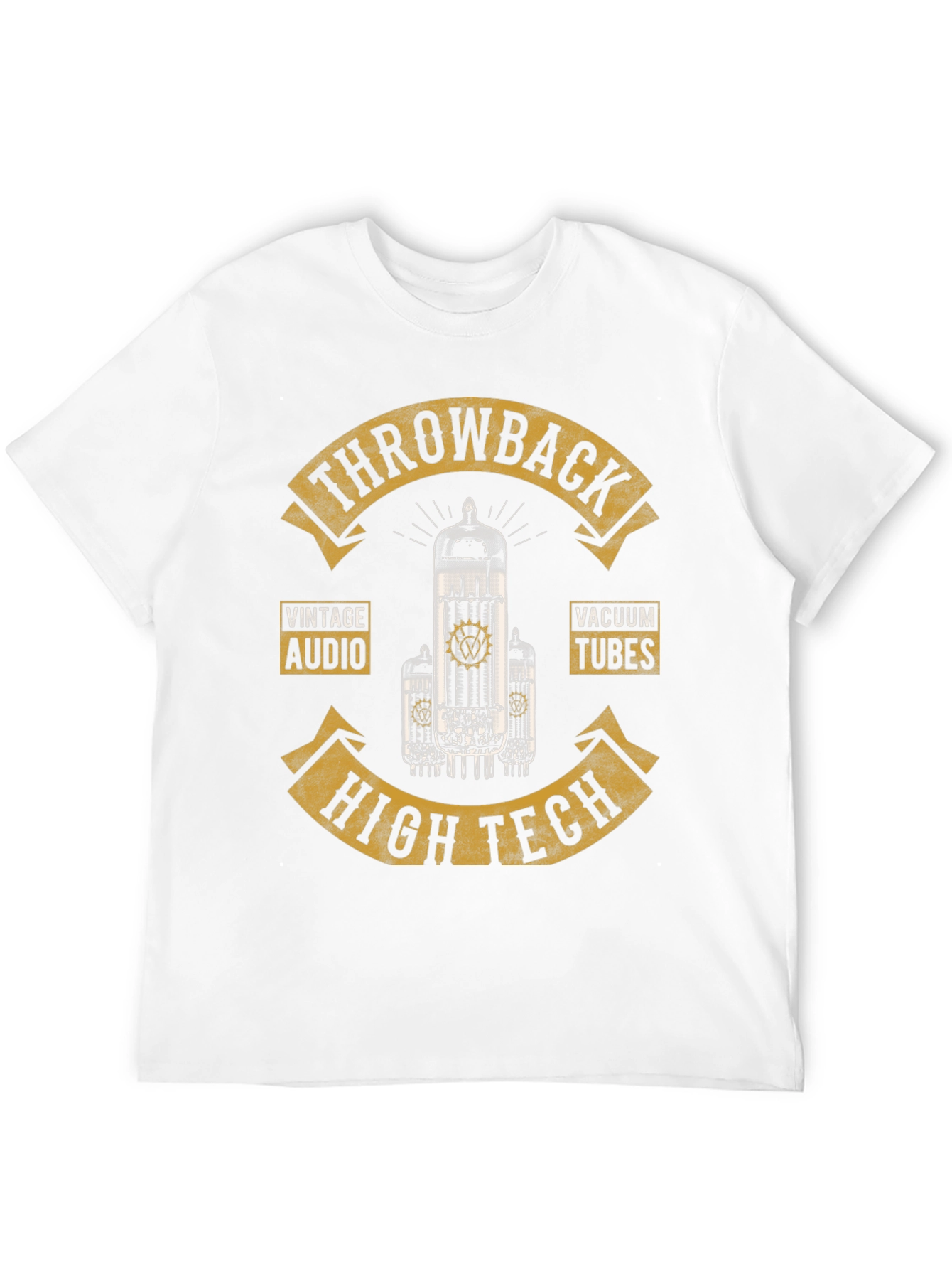 Black Retro Throwback Vacuum Tube T-Shirt view 12