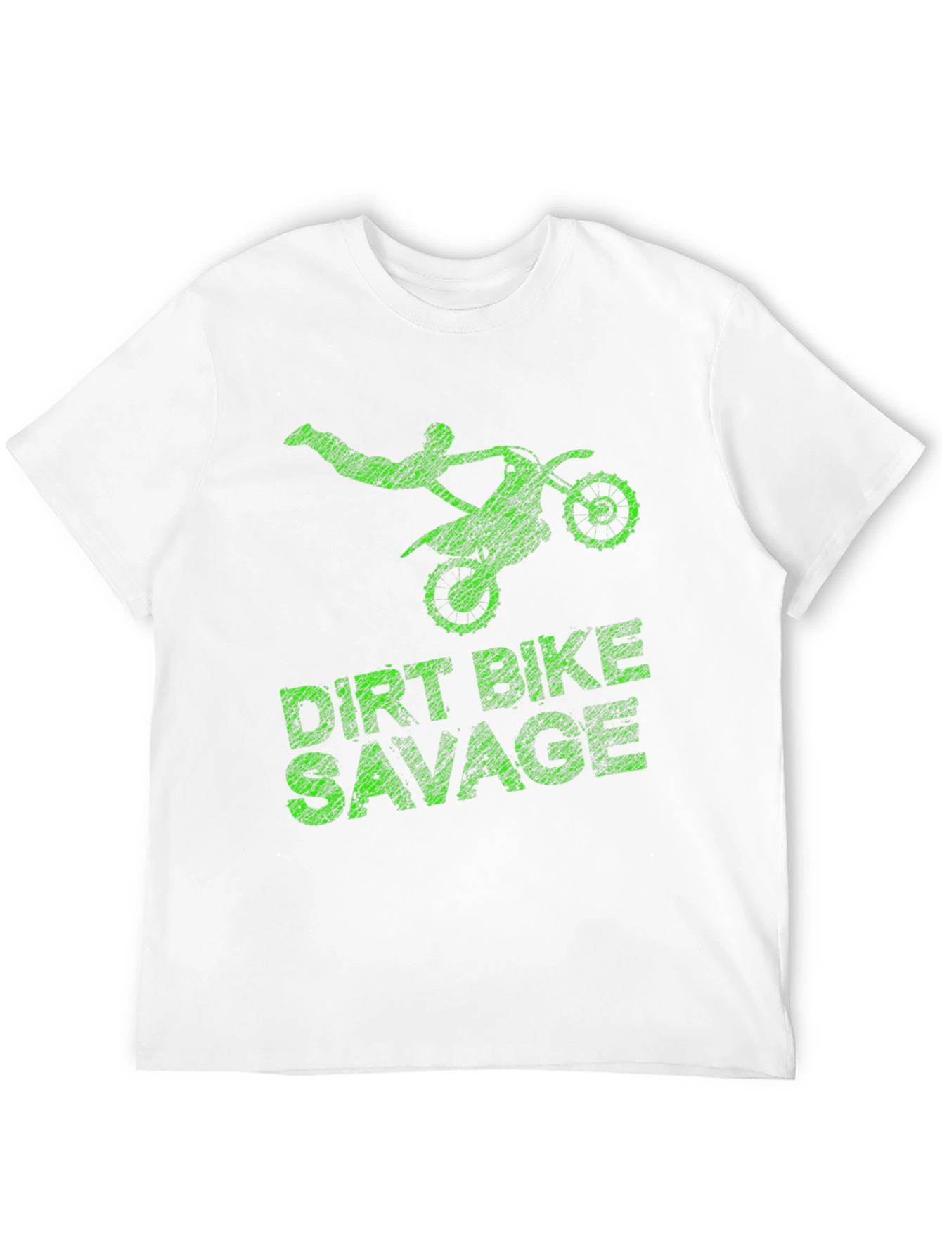 Black Dirt Bike Savage Graphic T-Shirt view 12