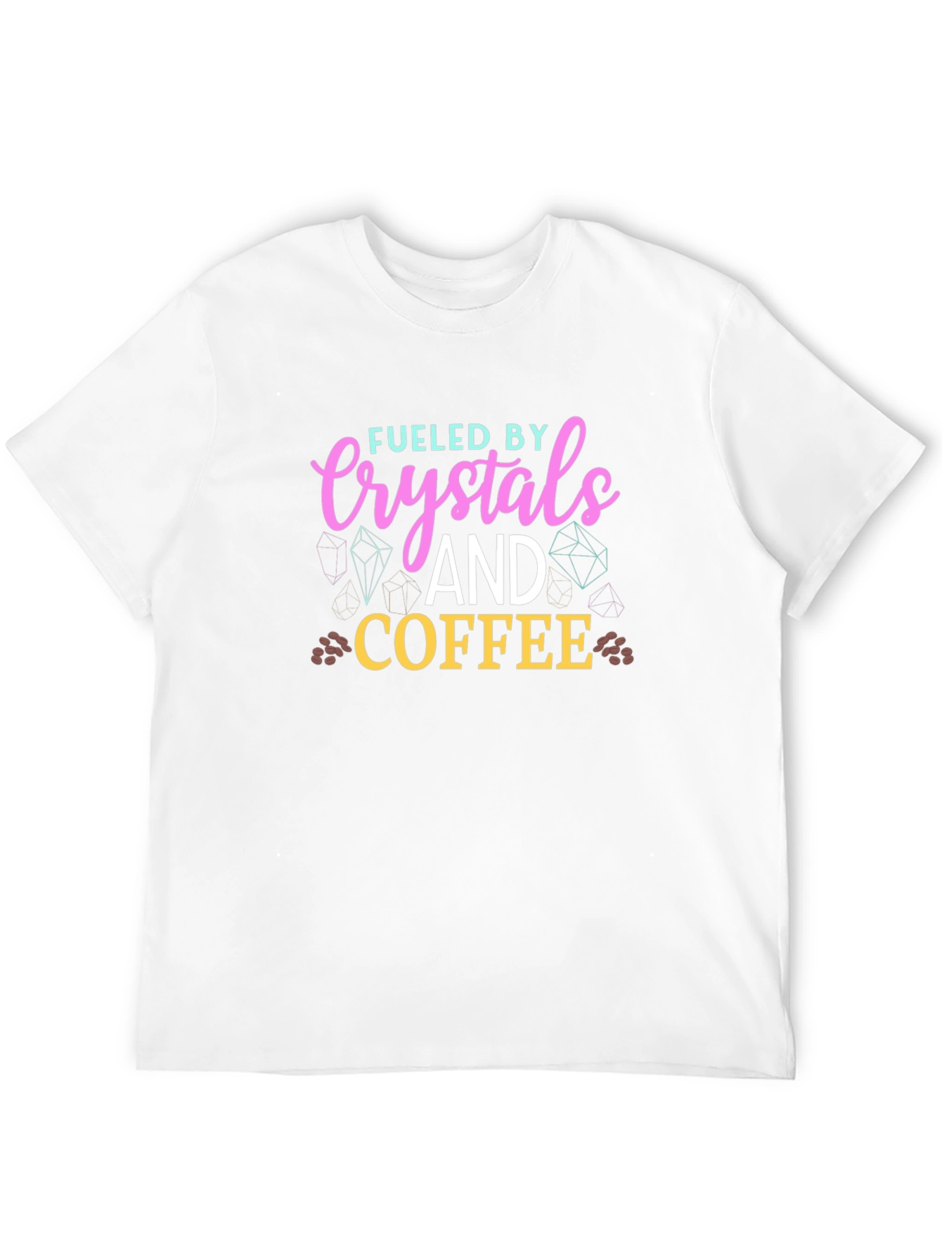 Black Fueled By Crystals and Coffee T-Shirt view 12