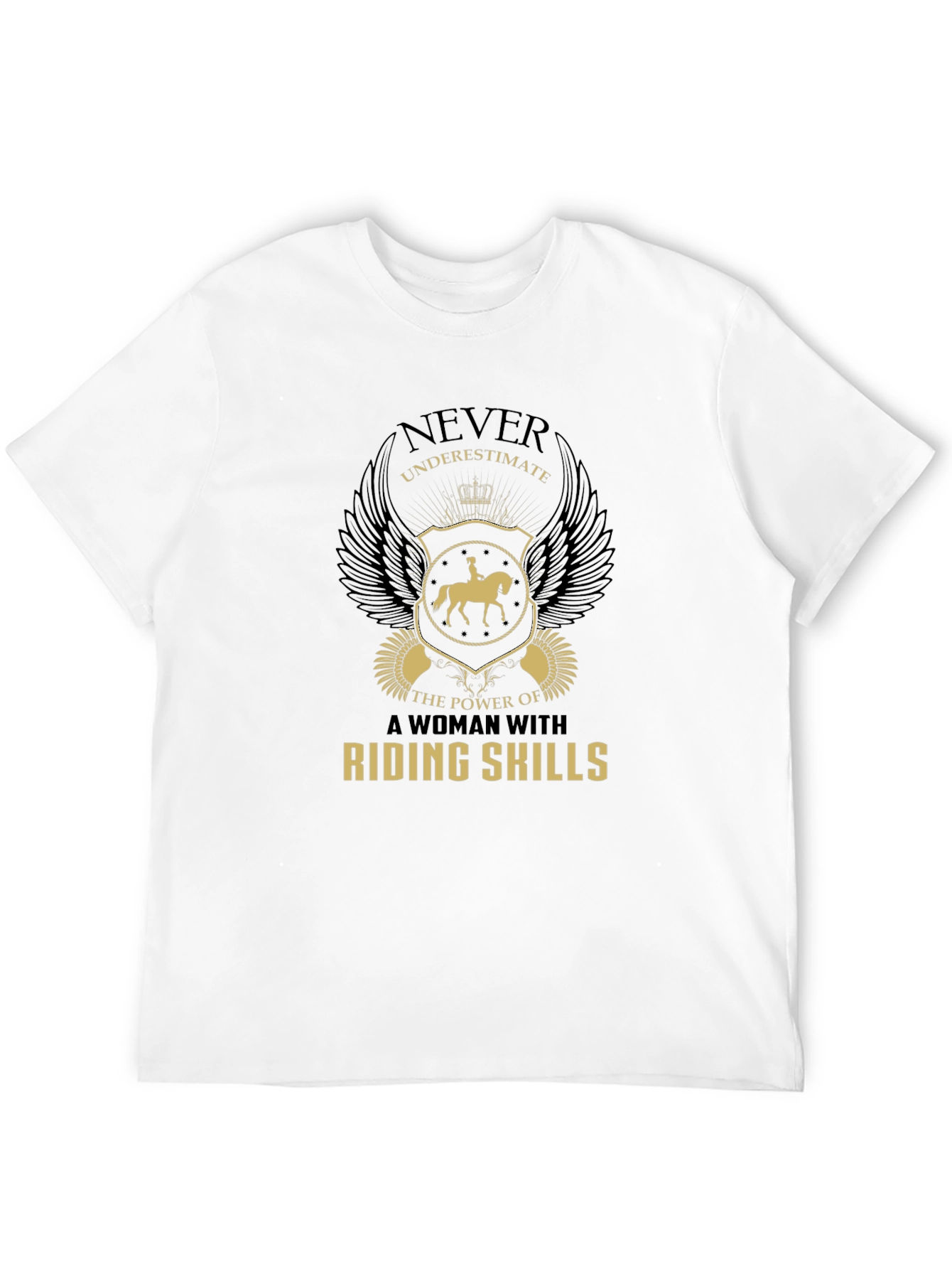 Black Riding Skills Graphic Tee - Black Cotton Comfort Fit view 12