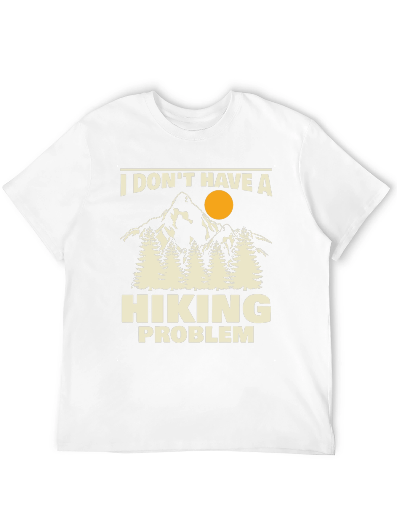 Black Hiking Problem T-Shirt - Outdoors Adventure Tee view 12