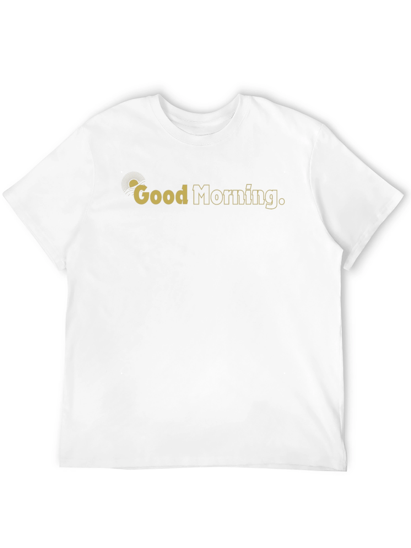 Black Good Morning Graphic Print Black T-Shirt view 12