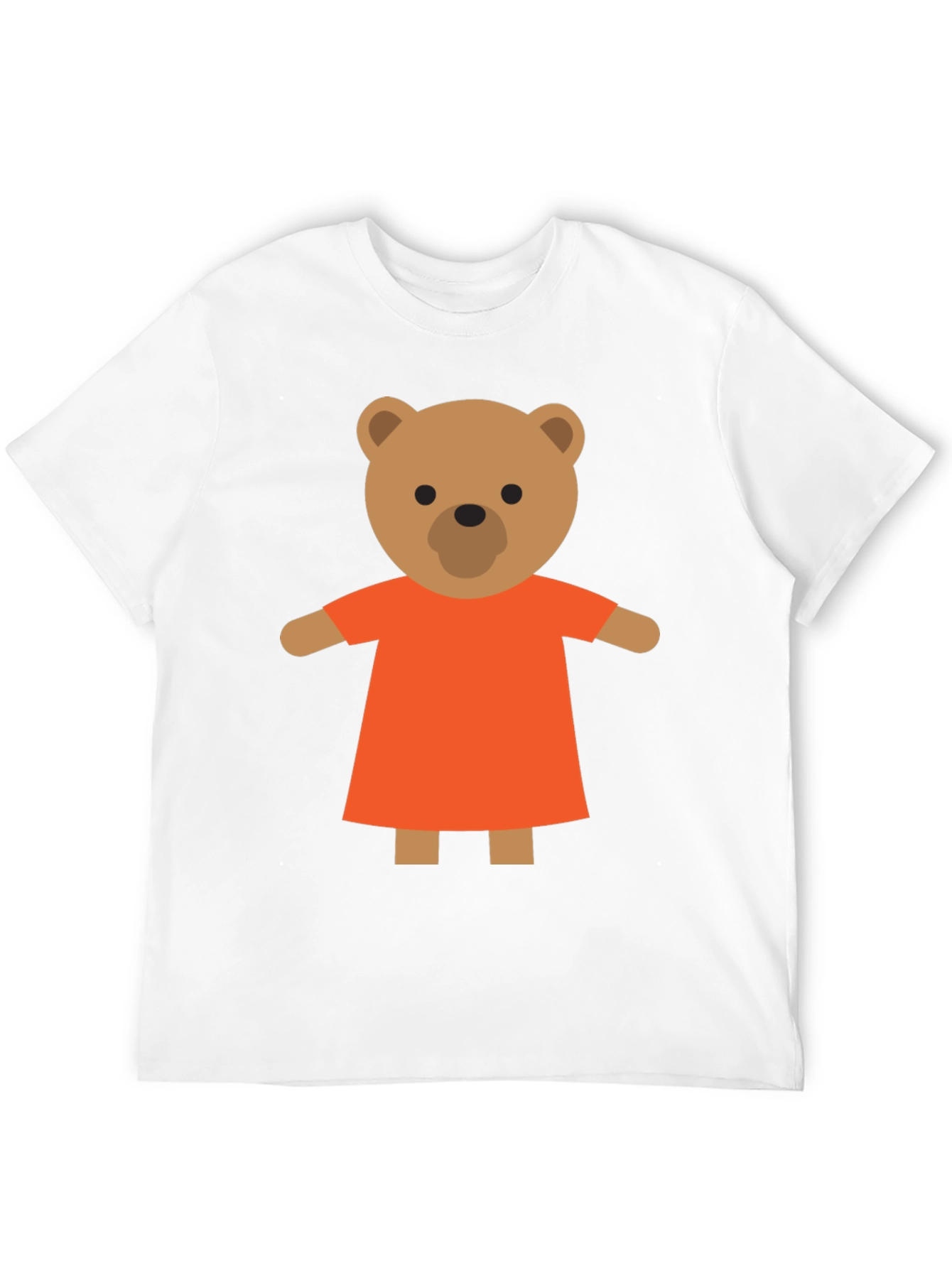Black Cute Cartoon Teddy Bear T-Shirt view 12
