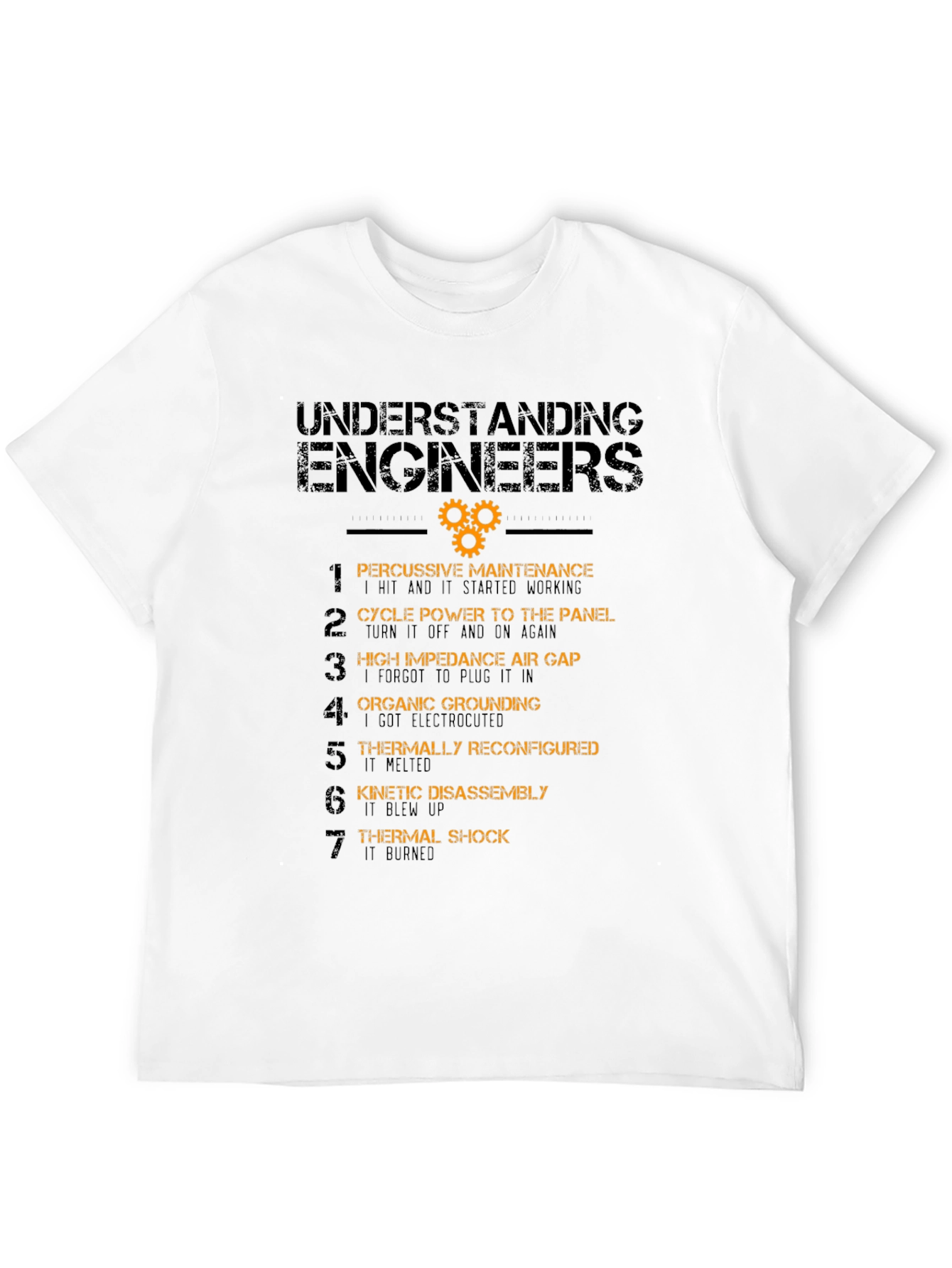 Black Understanding Engineers T-Shirt - Funny Engineering Tee view 12