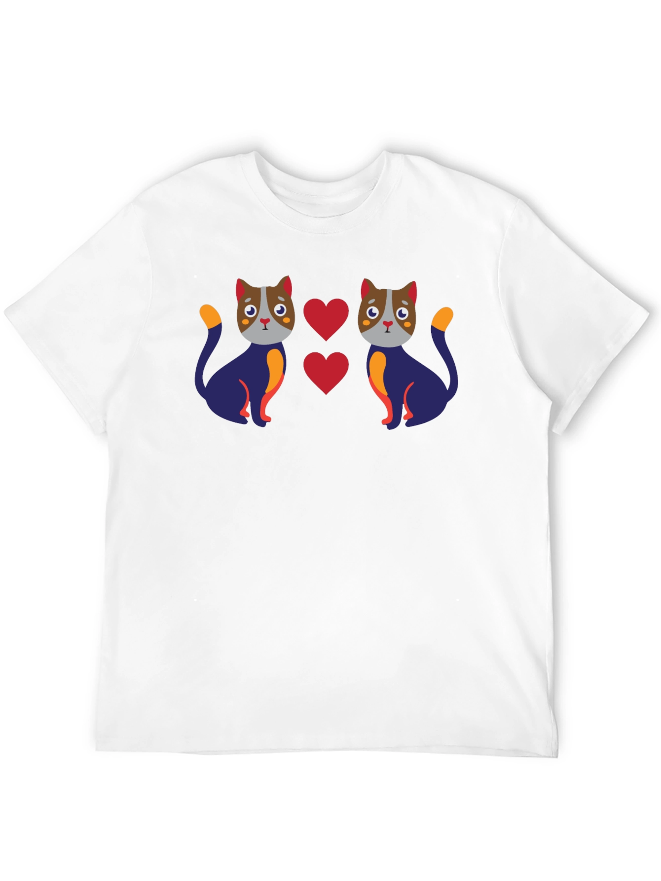 Black Cute Cat Lover Graphic Tee - Black view 12