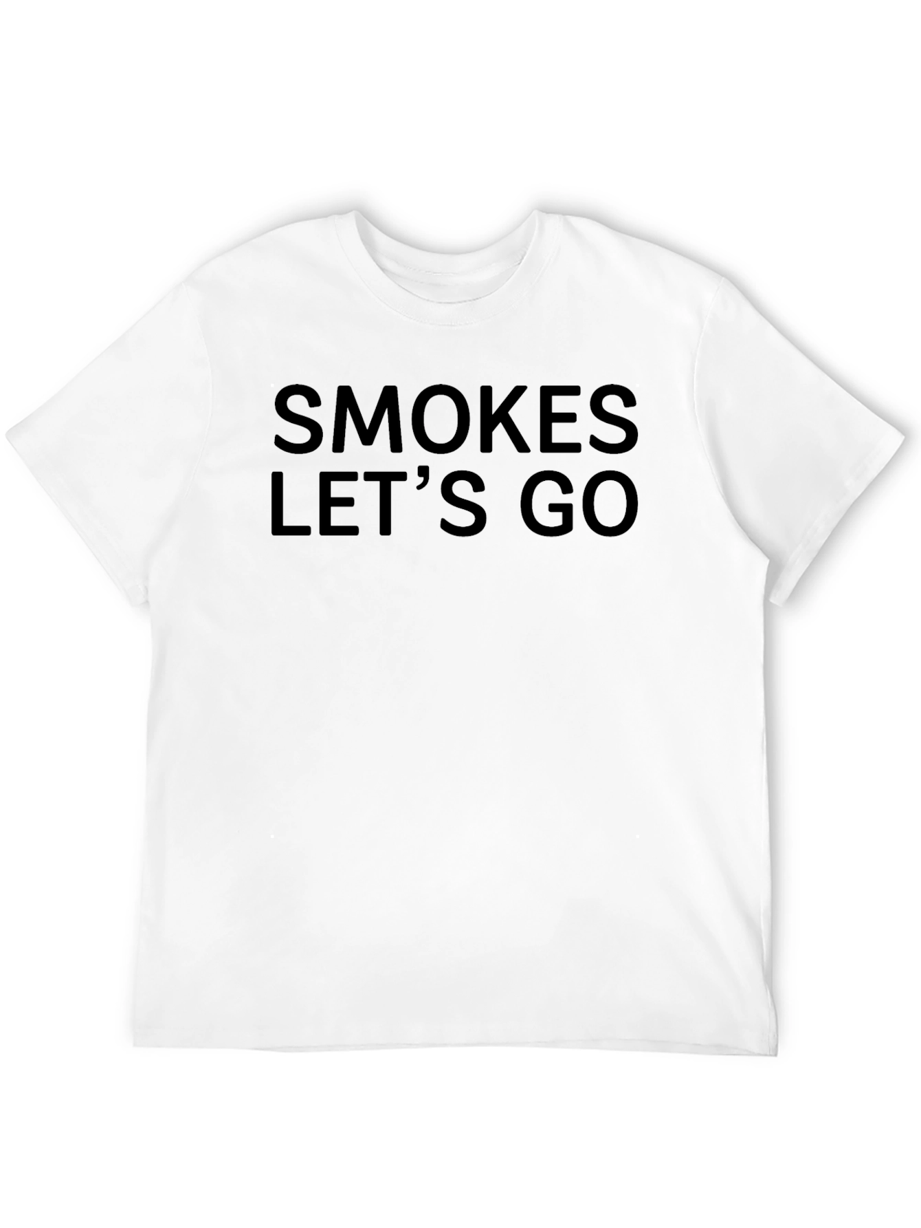 Black Smokes Let's Go Graphic Tee - Casual Black T-Shirt view 12