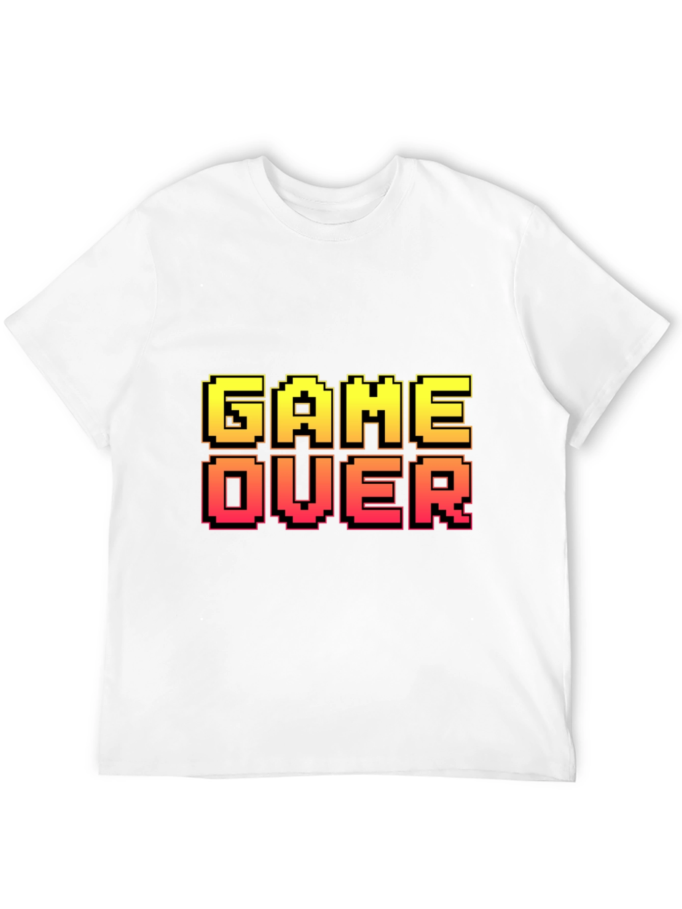 Black Pixel Game Over T-Shirt - Gamer Style view 12