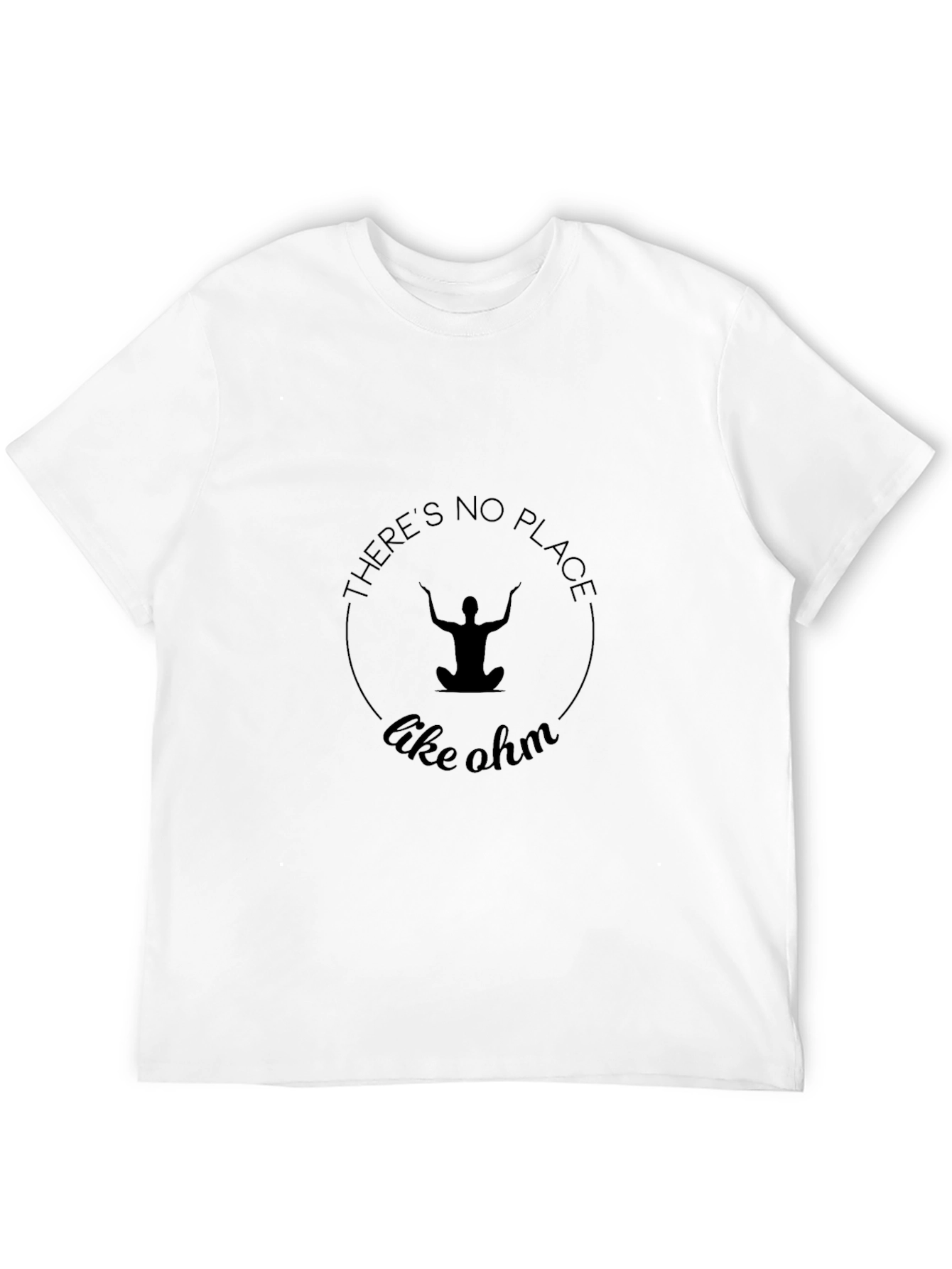 Black Yoga 'There's No Place Like Ohm' Black T-Shirt view 12