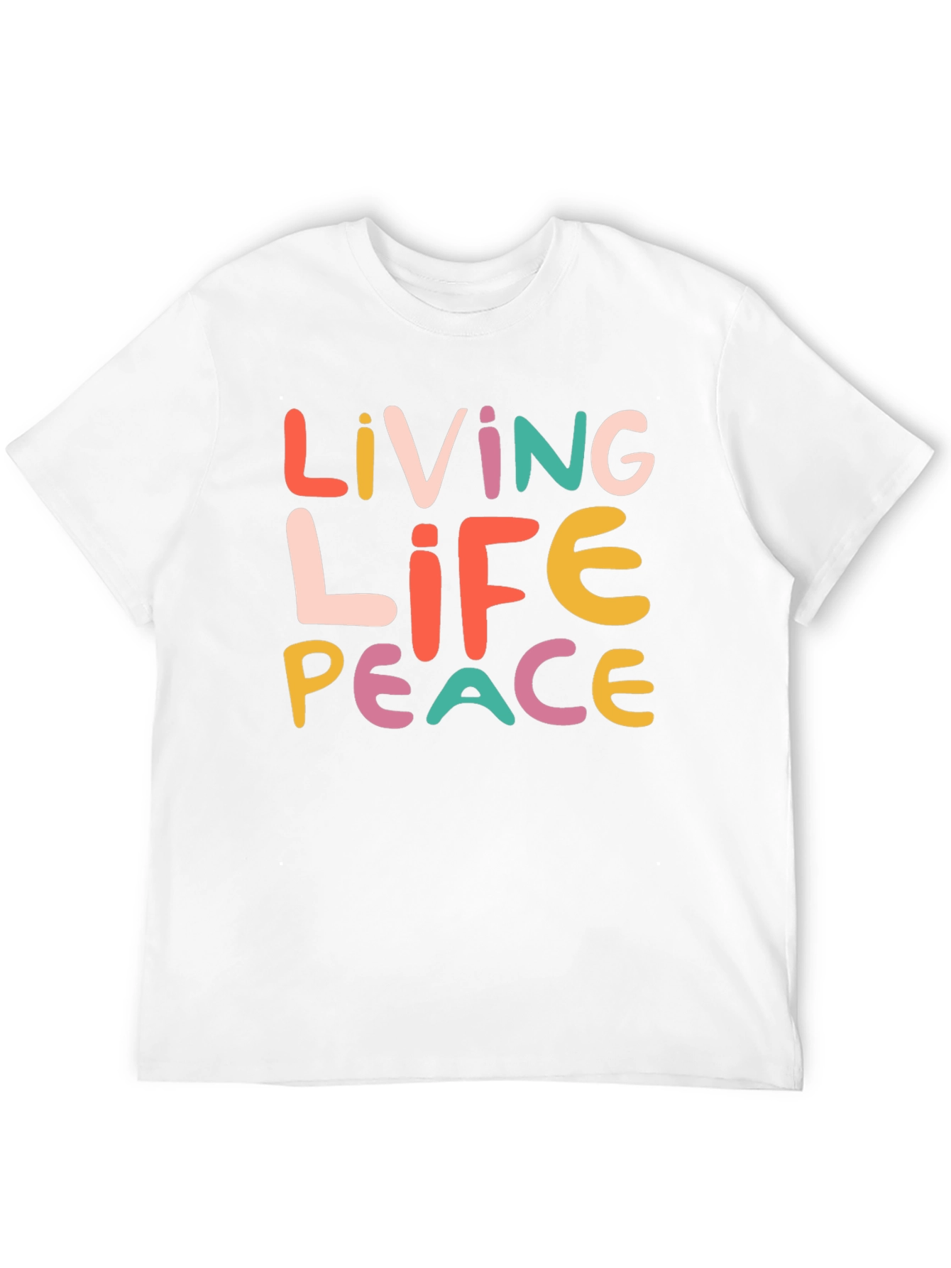 Black Living Life Peace Graphic T-Shirt - Unisex view 12