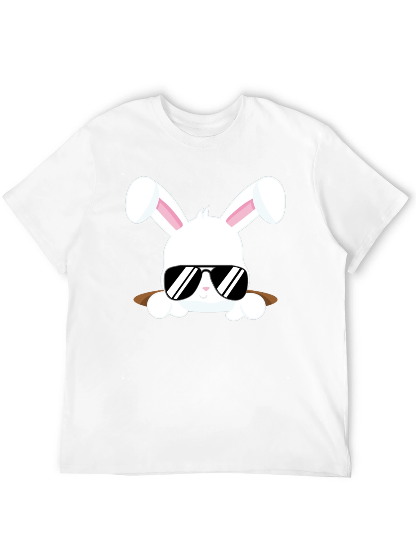 Black Cool Bunny Tee: Easter Style view 12
