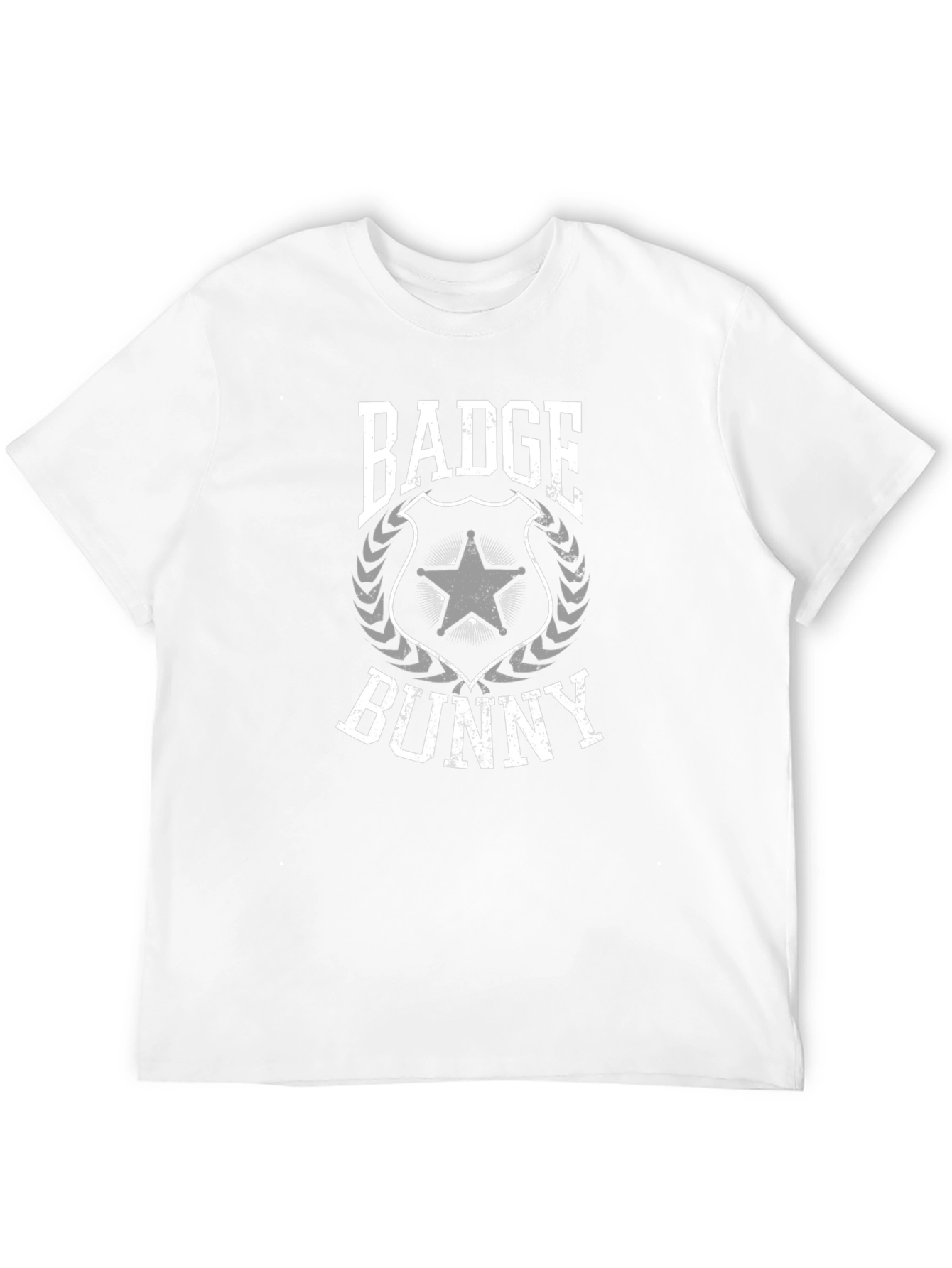 Black Badge Bunny Graphic T-Shirt - Black Crew Neck Tee view 12