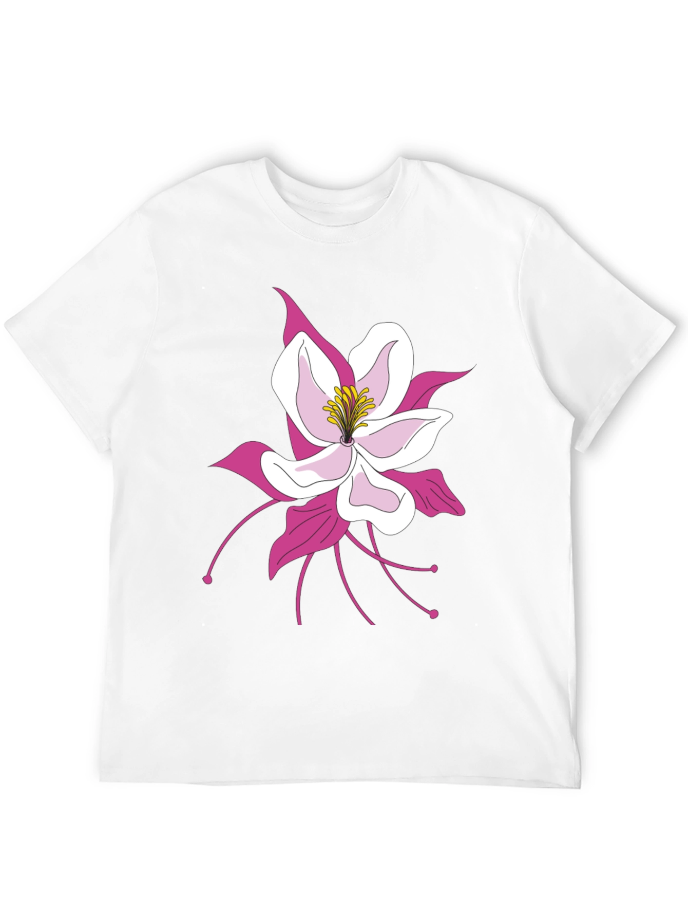 Black Floral Graphic Tee - Black Cotton Blend view 12