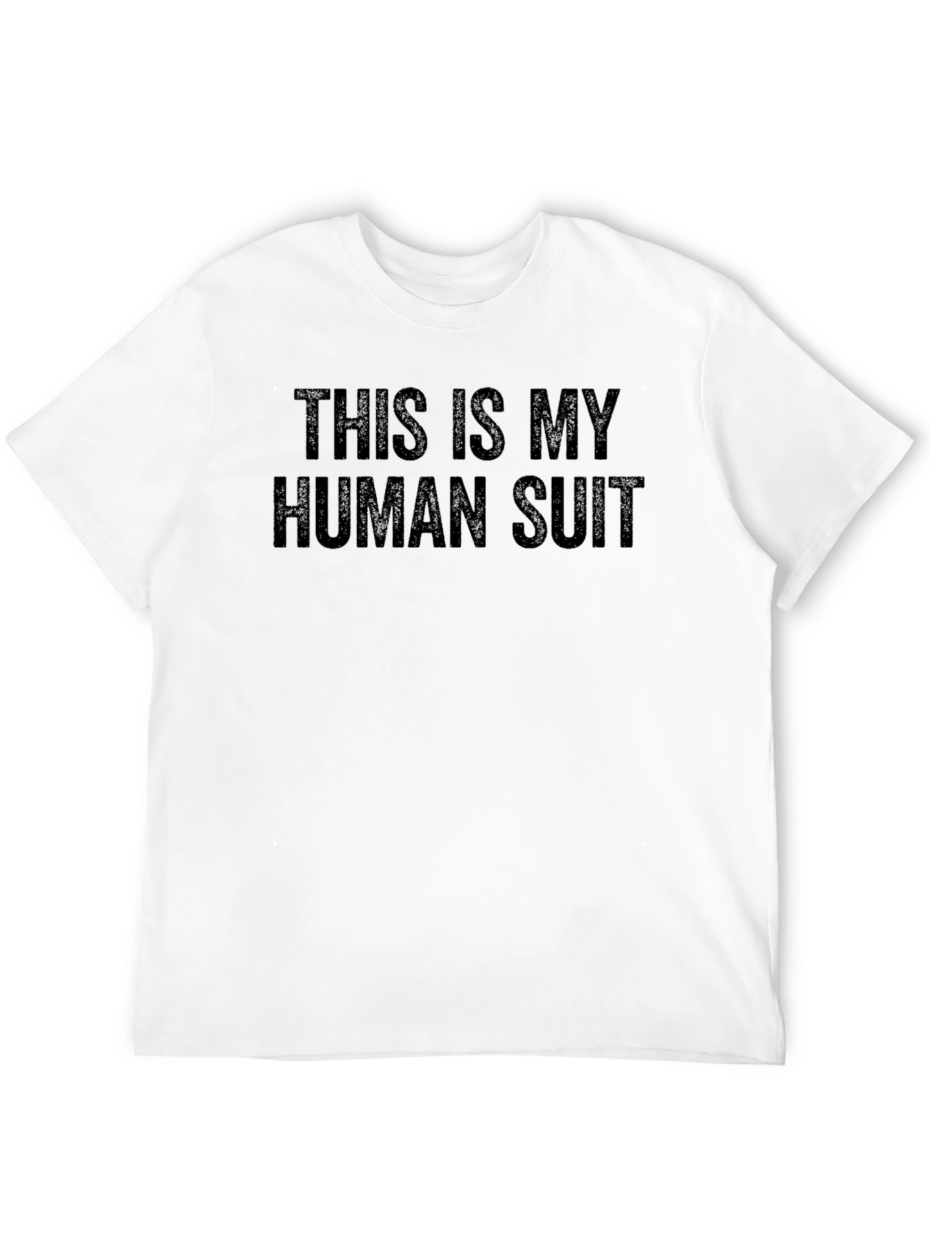 Black This Is My Human Suit Black Graphic Tee view 12