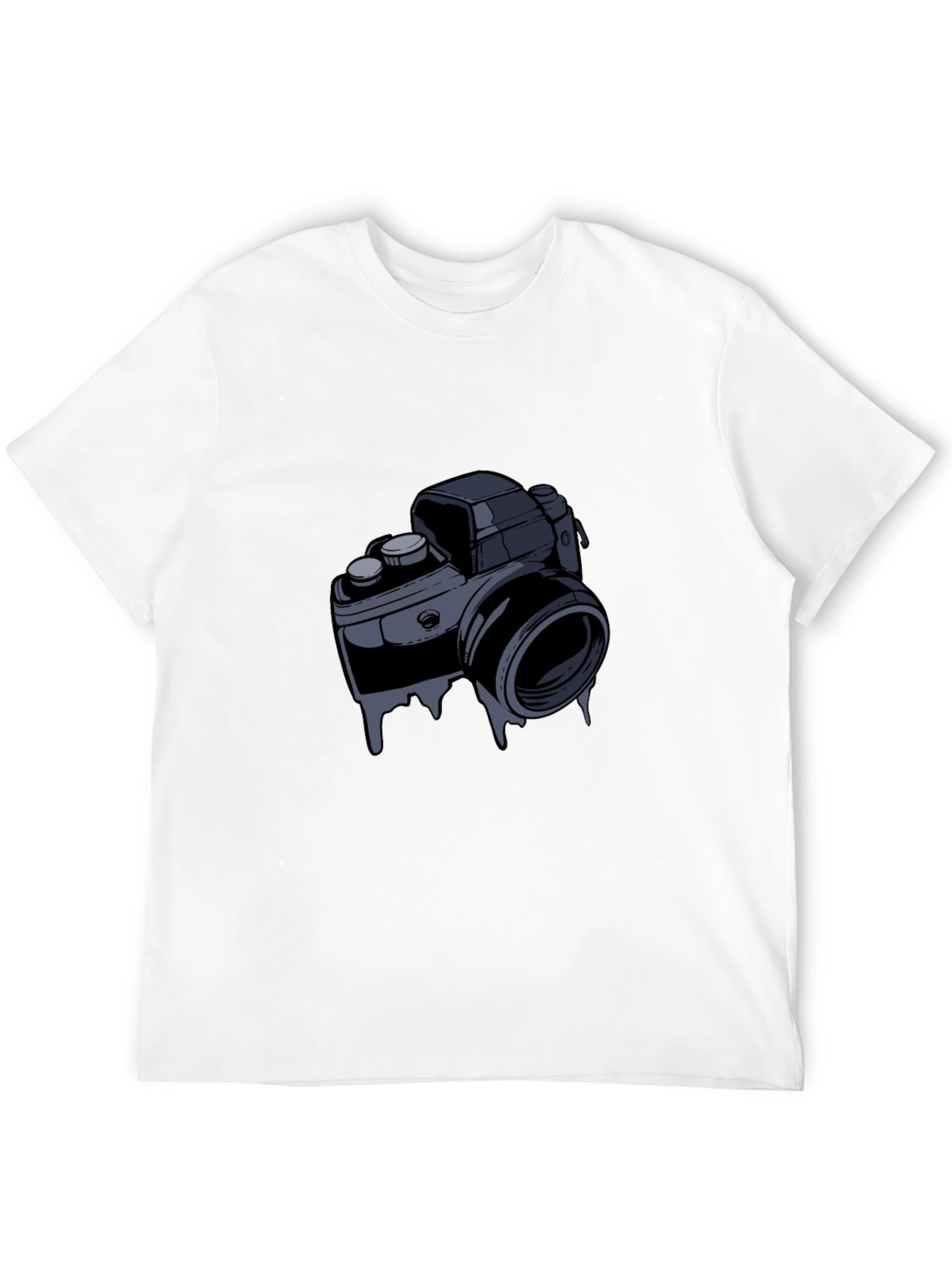 Black Retro Camera Graphic T-Shirt view 12