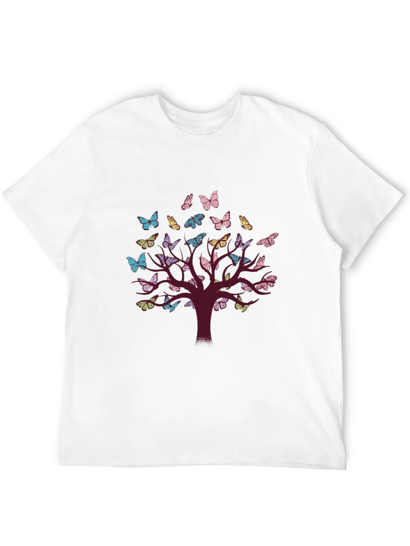 Black Butterfly Tree Graphic Tee - Unisex view 12