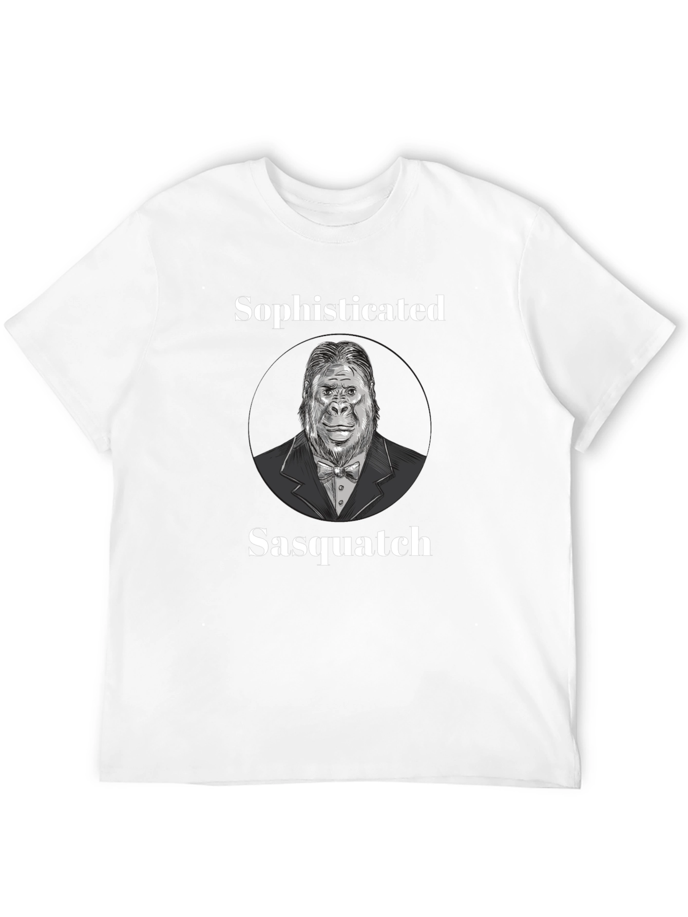Black Sophisticated Sasquatch Graphic Tee view 12